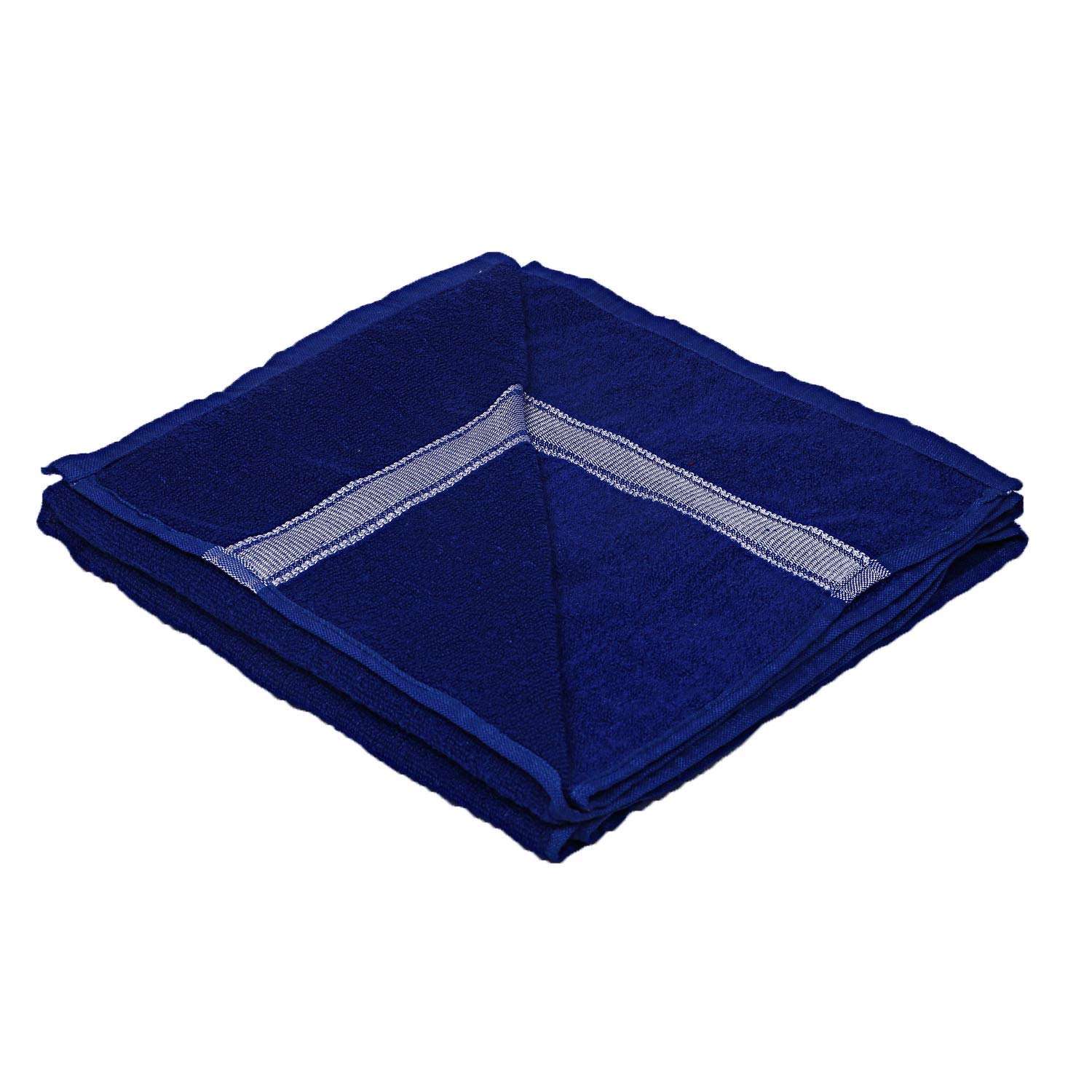 Kuber Industries Polyster 5 Pieces Full Size Bath Towel 30" x 60"(Blue) 6