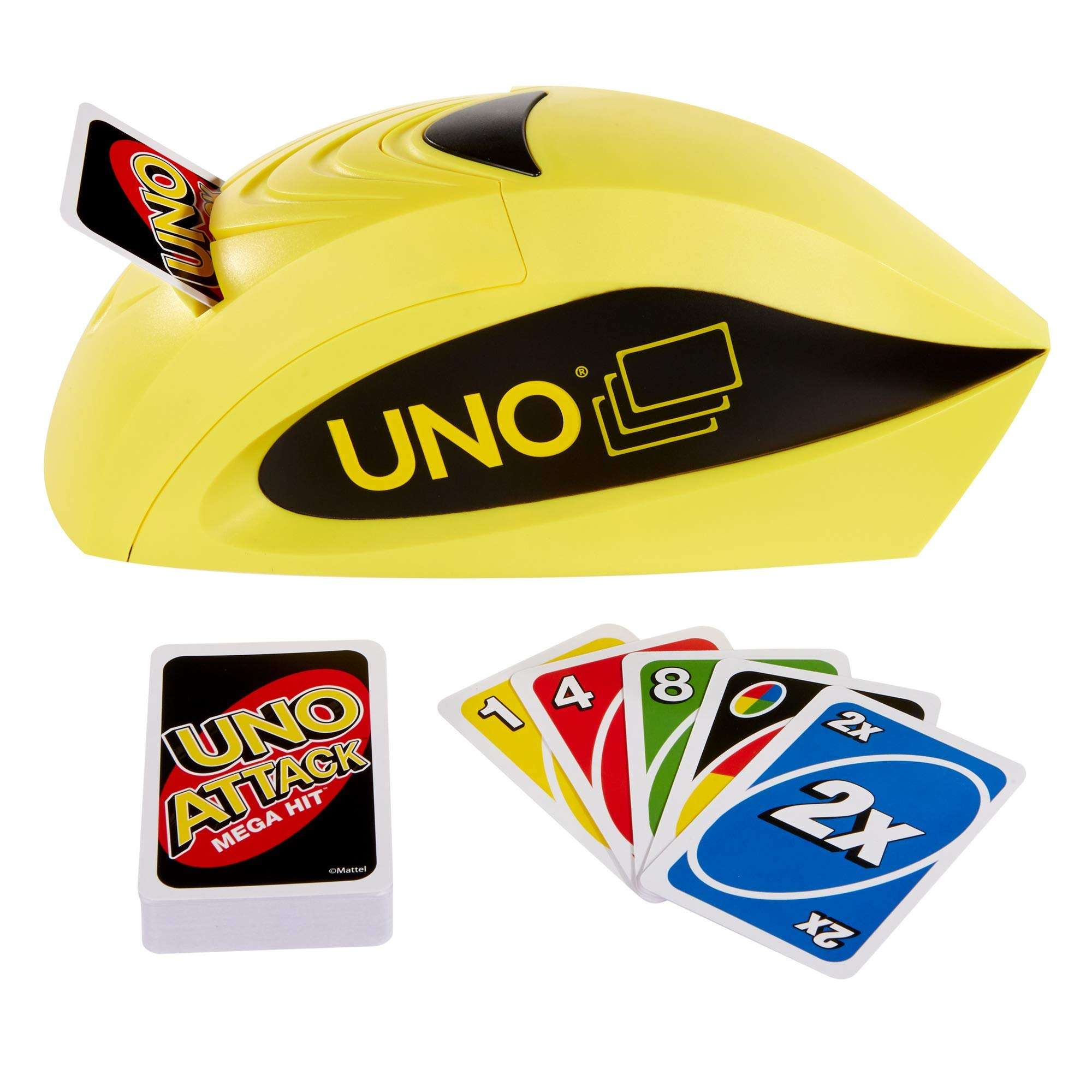 Mattel Games UNO Attack Mega Hit Card Game with Card Shooter, Great for Kid, Adult or Family Game Night, 7 Years and Older 4