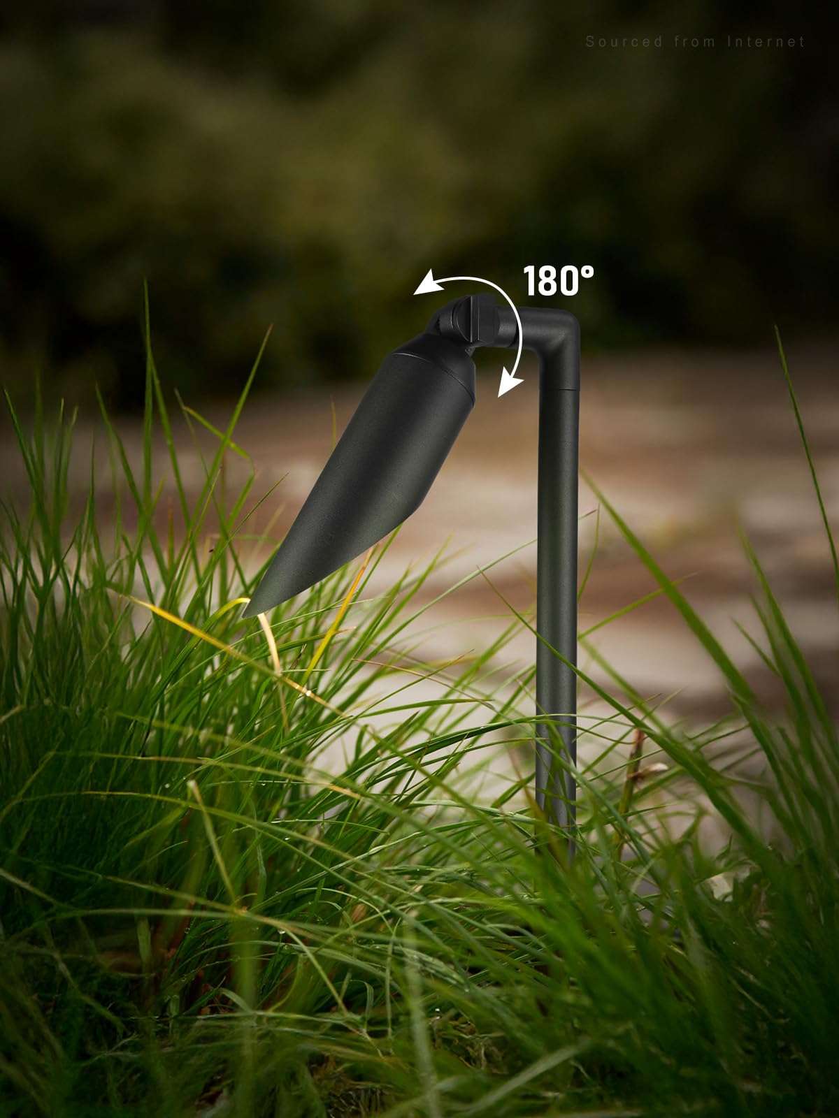 LEONLITE 23.6 Inch 12V AC/DC Low Voltage Landscape Spotlight, LED Outdoor Spot Lights with 7W 3000K MR16 Bulbs, Max 50W GU5.3 Base, Die-Cast Aluminum Uplighting for Garden Tree Yard, Black, Pack of 4 3