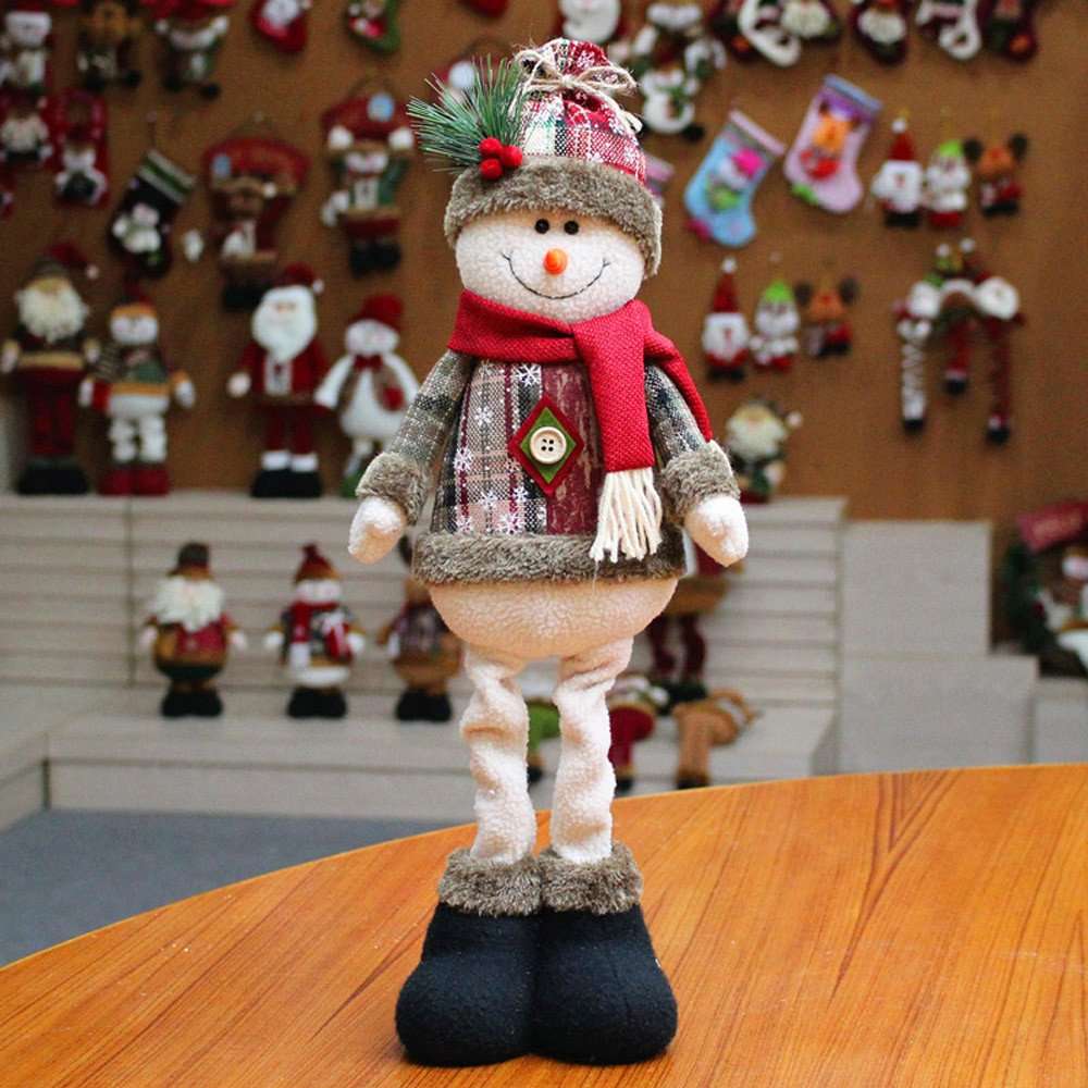 Generic Snowman Christmas Decorations Adornos De Navidad Decoracion De Navidad Christmas Lights Stuffed Animals for Girls Snowman Kit Dolls Christmas Village Sets（Multicolor,One Size） 1