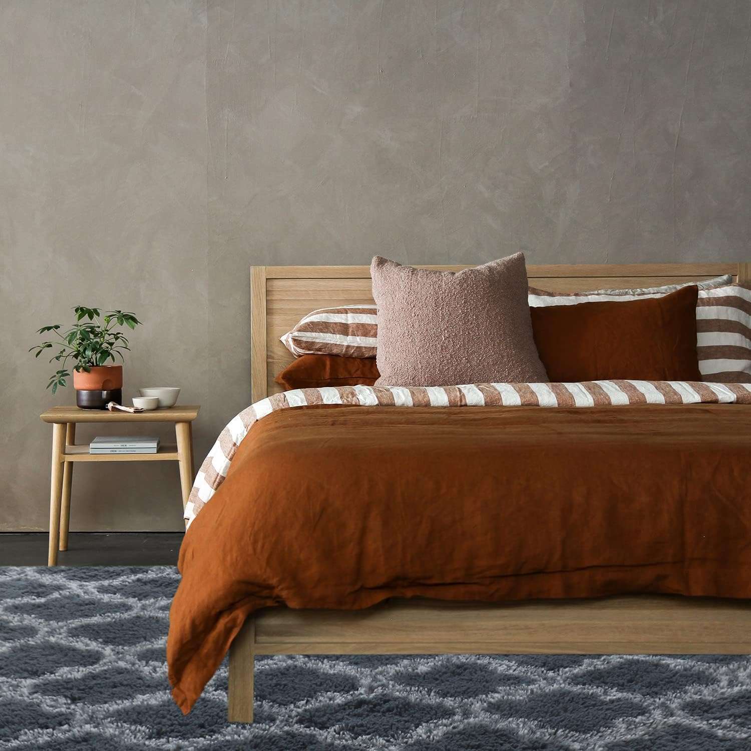 Area Rugs for Bedroom Fluffy Shag Fur Rug Cozy Furry Rugs Non-Slip Floor Carpet Shaggy Decorative Accent Rug for Living Room, Kids Room, Girl&Boy Room and Nursery (6׹ Feet, Reticular Blue) 3