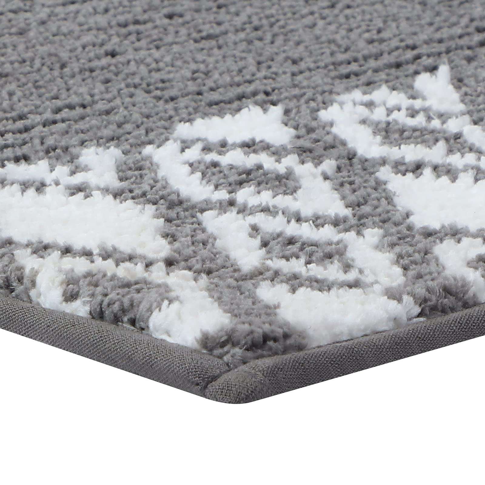 Spread Spain Microfibre Bathroom mat Absorbing & Soft mat for Bathroom Quick Dry Rubber Backed Anti-Slip Floor Mat Non Slip mat for Home, Kitchen, Set of 2 (Grey, 40x60 cm) 4