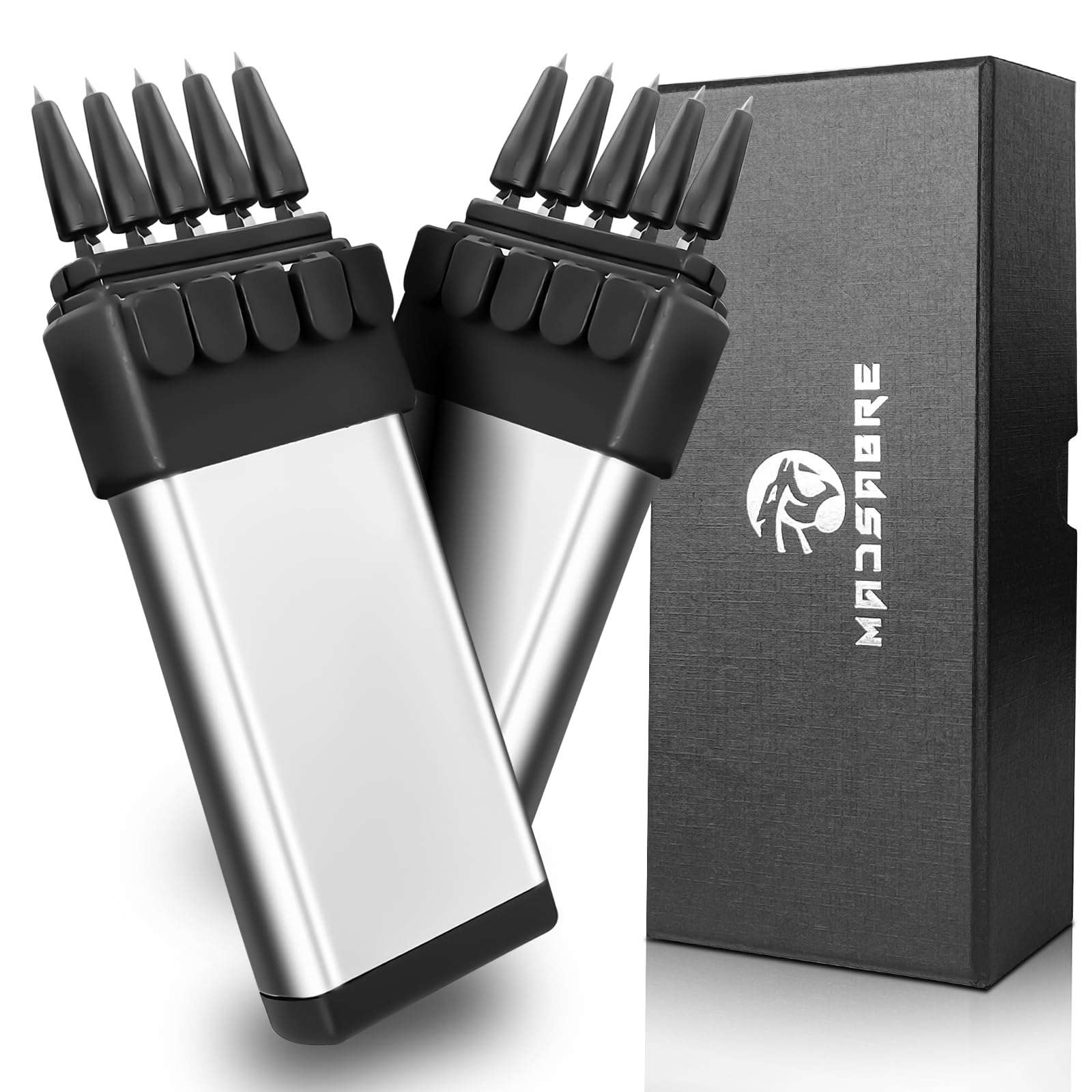 MADSABRE Ballistic Dart Launcher, Metal Darts Accurate Shooting for Hunting Camping Shooting Self-Defense and Survival, Adult Toy (White) 1