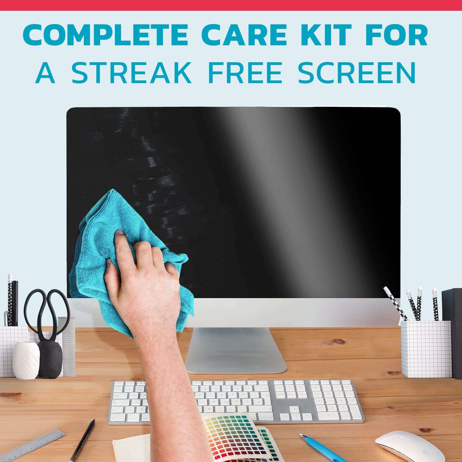 Screen Cleaner Spray, Streaks Free, TV Screen Cleaner, Computer Screen Cleaner, for MacBook, Laptop, iPad, Phone, Car Screen Cleaner, Smart TV, Monitors, Computer Cleaner | XL Microfiber Cloth 4