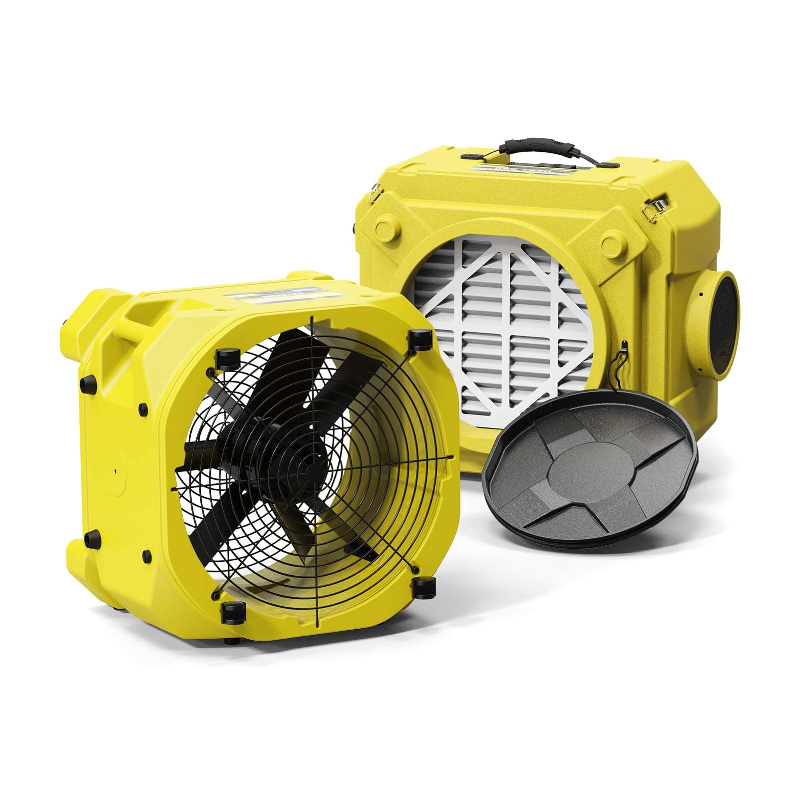 Alorair HEPA Air Scrubber Bundle Deal: 3000 CFM Air Mover & Stackable 550 CFM Negative Air Machine for Indoor Air Quality & Water Damage Restoration(1*HEPA 550 Air Scrubber, 1* Zeus Extreme Air Mover) 1