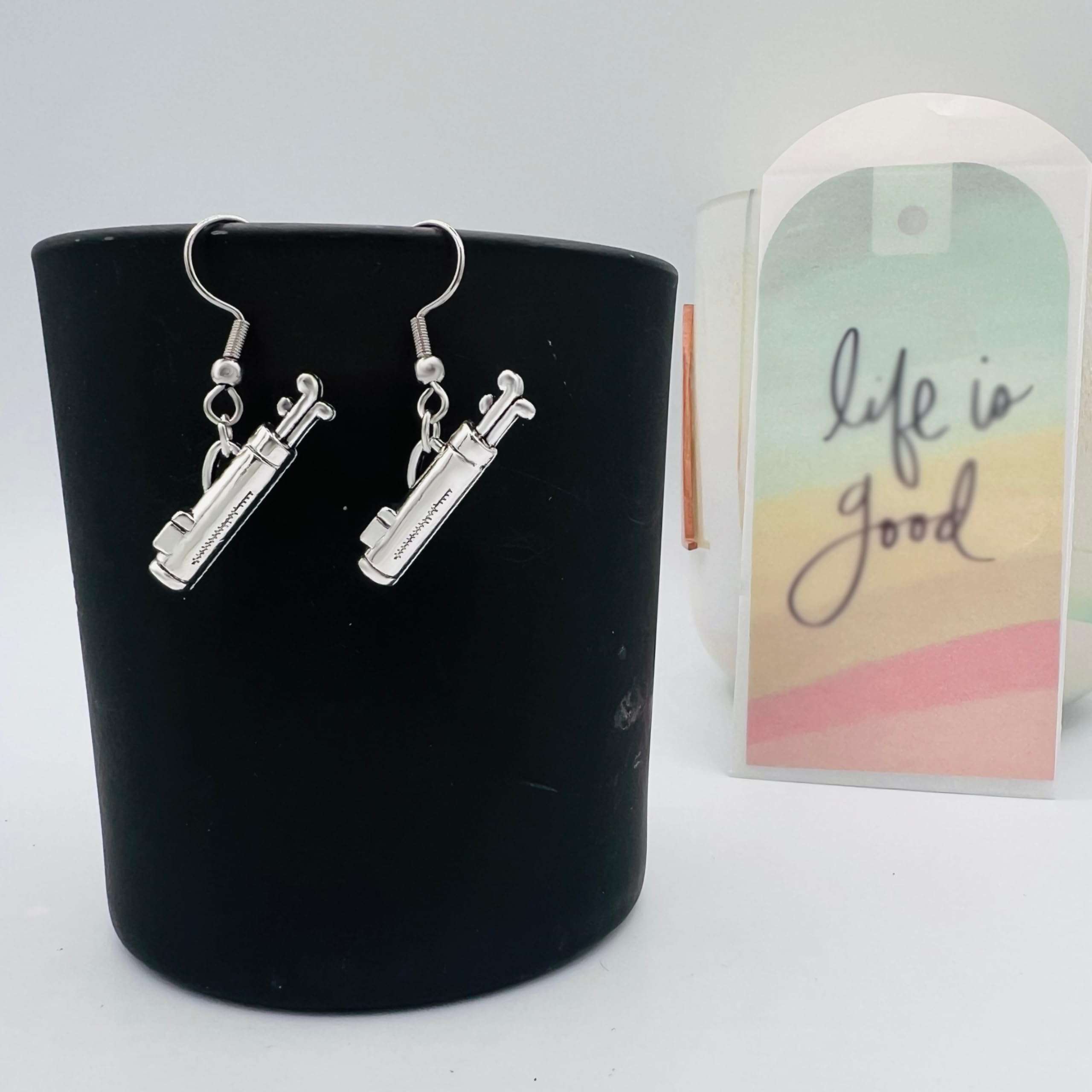 Golf Bag Earrings for Women - Golf Jewerly - Golf Accessories - Golfer Accessory (The Sunday Bag) 4