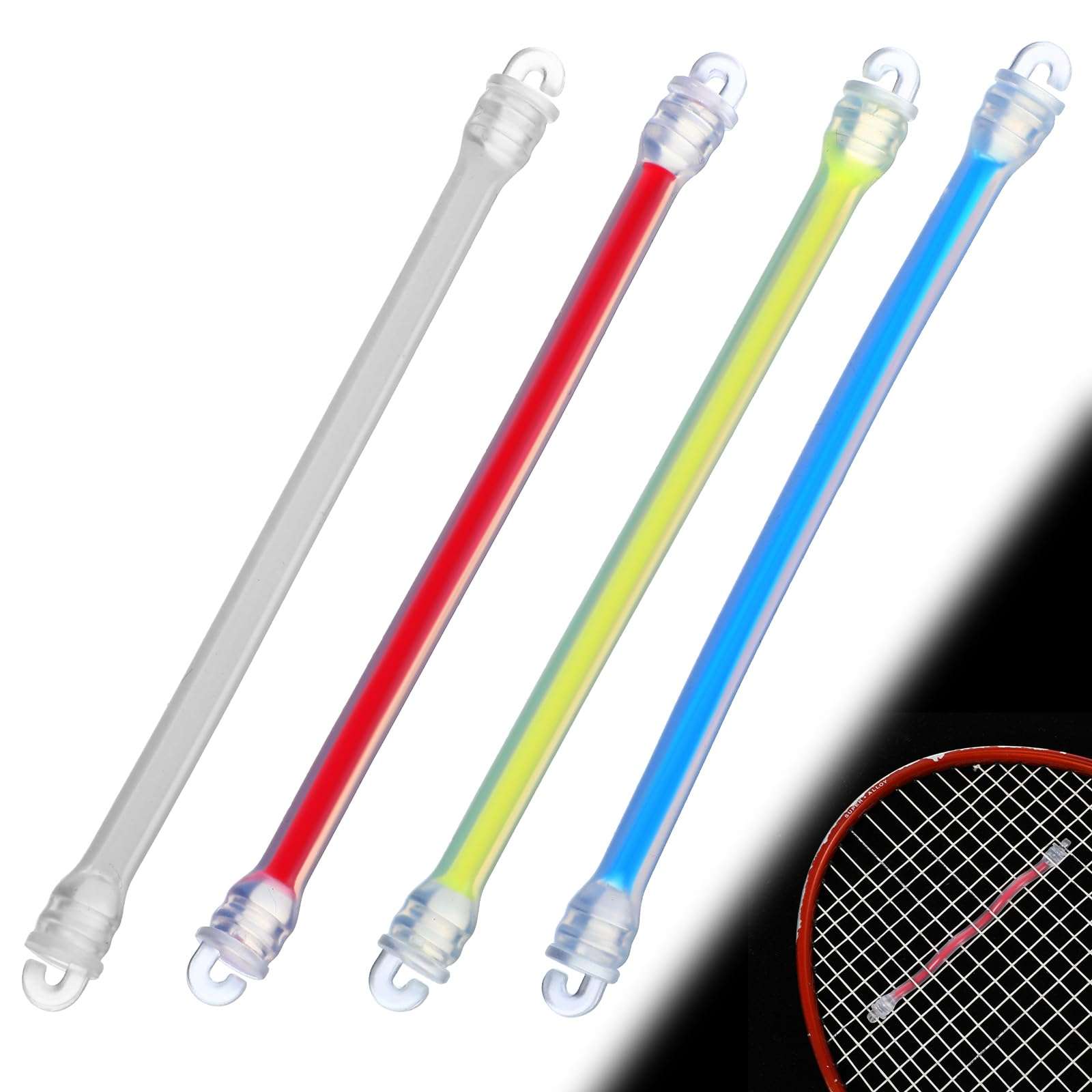 4 Pcs Tennis Racket Dampener, Tennis Sport Racket Shock Absorbers to Reduce Vibration, Racquet Vibration Accessories for Player Sports Favor 1