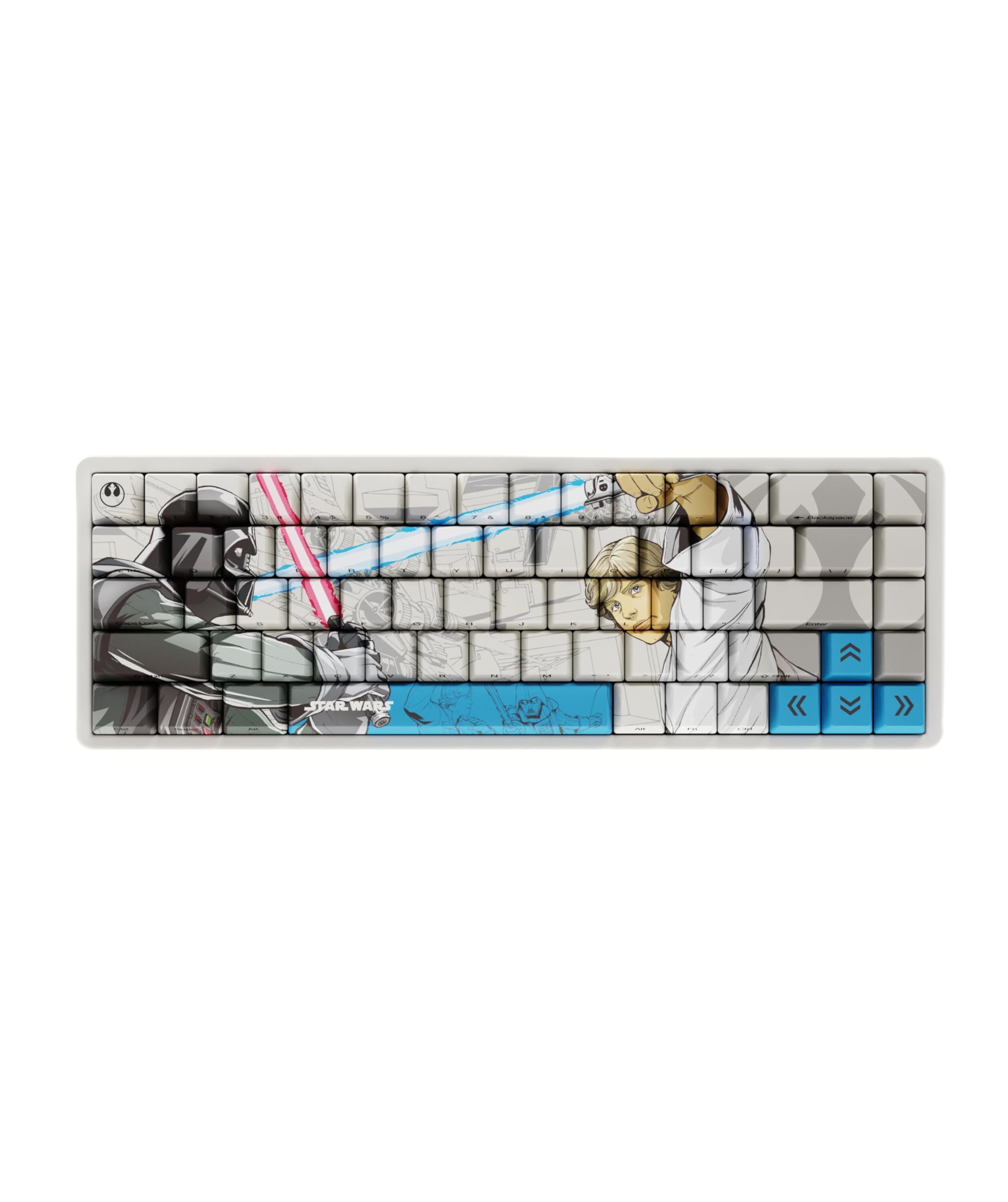 Team Liquid Star Wars Boba Fett PBT Dye Sub Keycaps for Mechanical Gaming Keyboards, Cherry MX Switches, Custom Side Print, ANSI ISO Support, US Layout - Officially Licensed 1