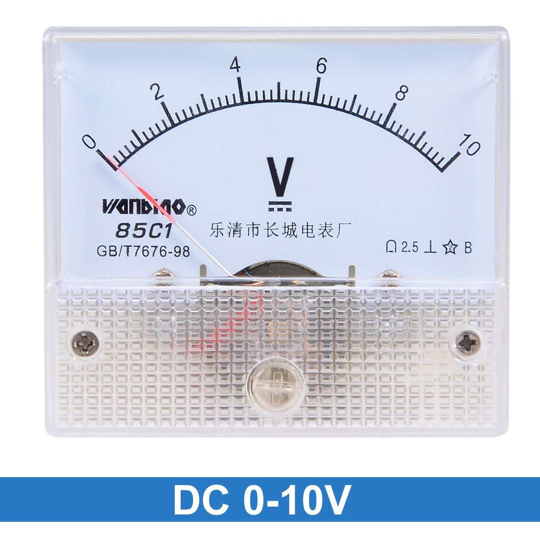 uxcell DC 0-10V Analog Panel Voltage Gauge Volt Meter 85C1 2.5% Error Margin 2