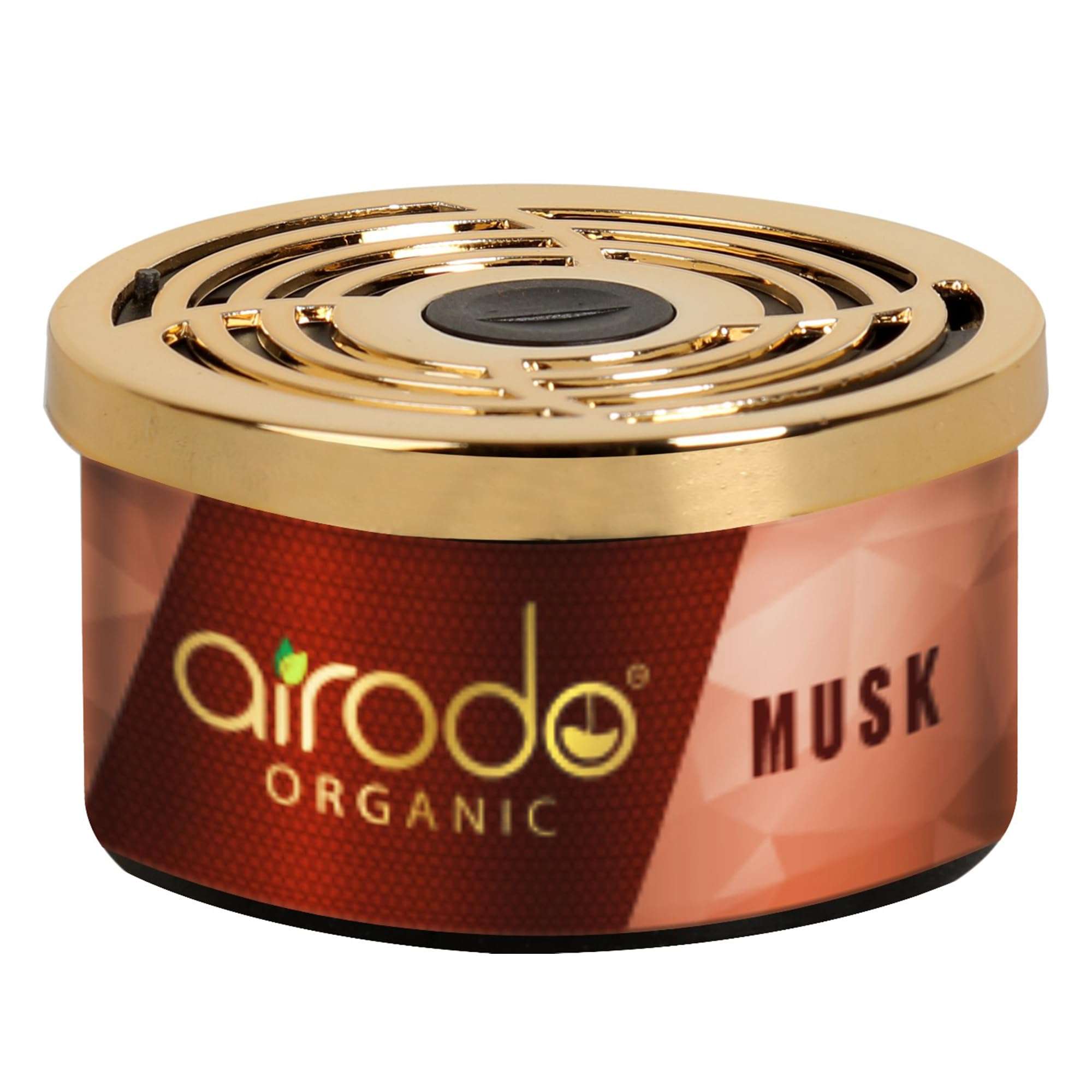 Airodo One Musk Organic Car Perfume, Strong Fiber Air Freshener to Freshen'up Your Car - Car Accessories interior car perfumes and fresheners (50g with 2 Refill) 1