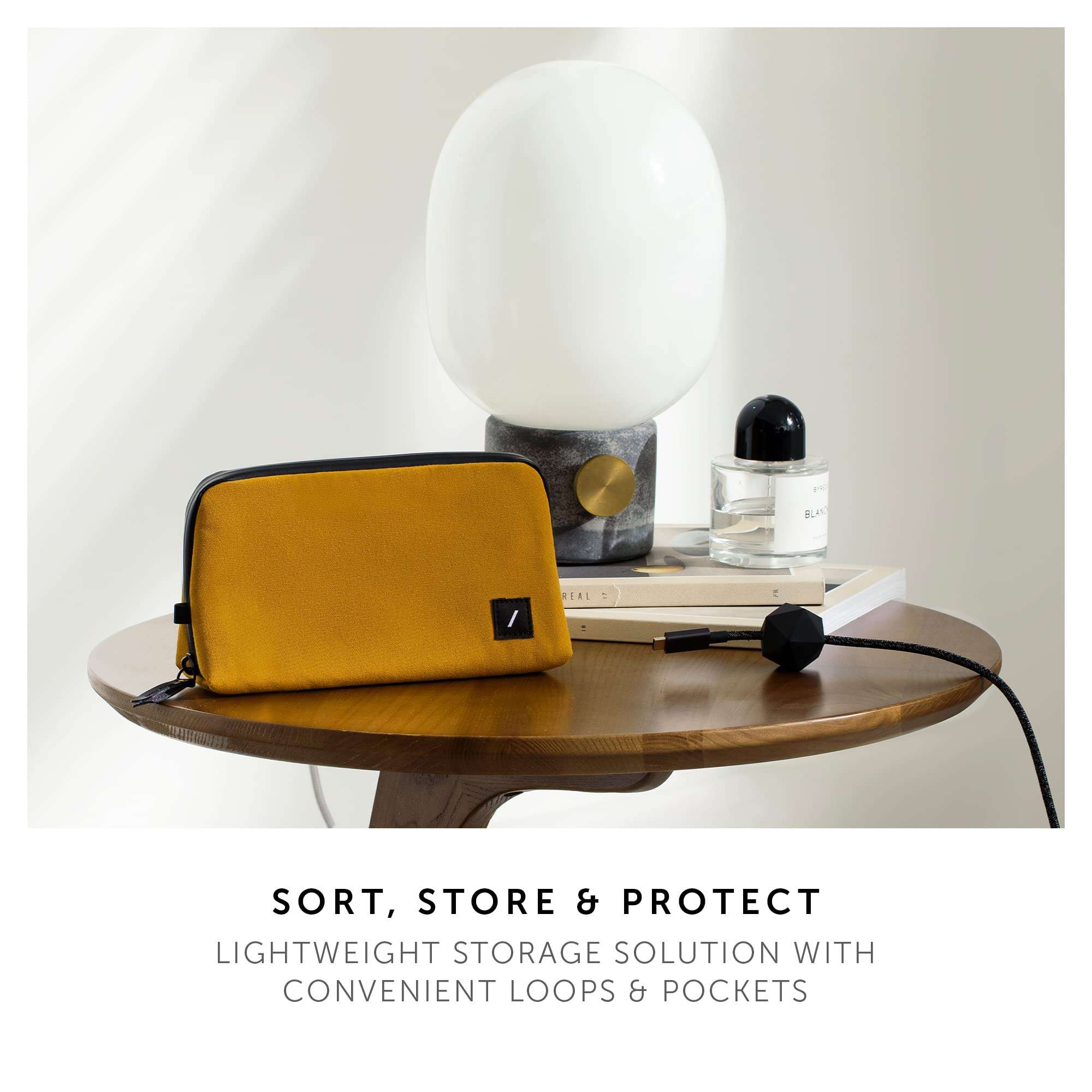 Native Union Stow Lite Organizer – Minimalist Travel Pouch for Everyday Accessory Storage & Protection – Stores Cables, Chargers & More (Slate) 3