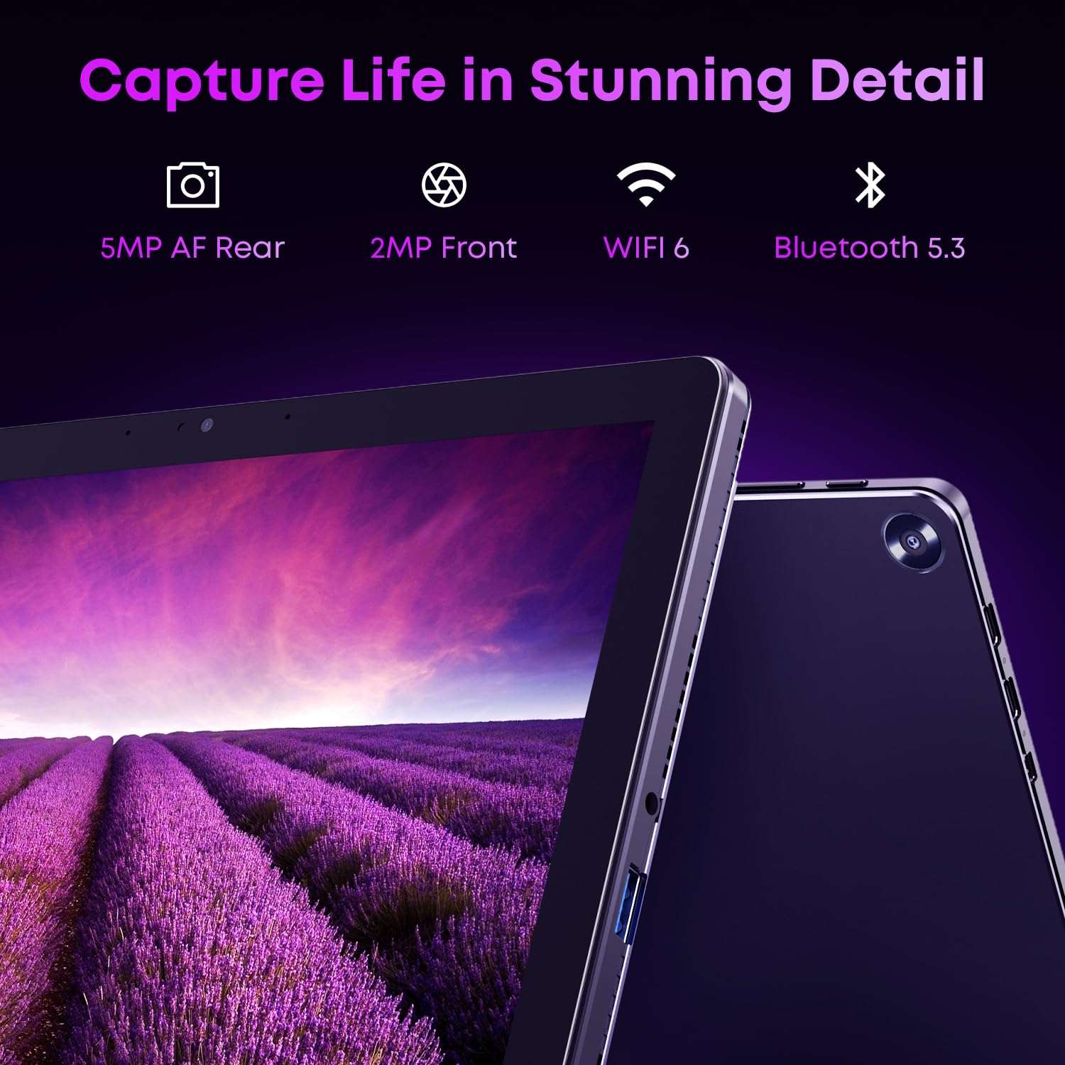 CHUWI 2 in 1 Laptop Tablet, 8GB RAM 256GB SSD, Intel Core i3 (3.9GHz), Hi10 X2 Windows 11 Tablet with Magnetic Keyboard, 10.1'' HD Touchscreen Display, 5MP Camera, WiFi 6, BT 5.3 6