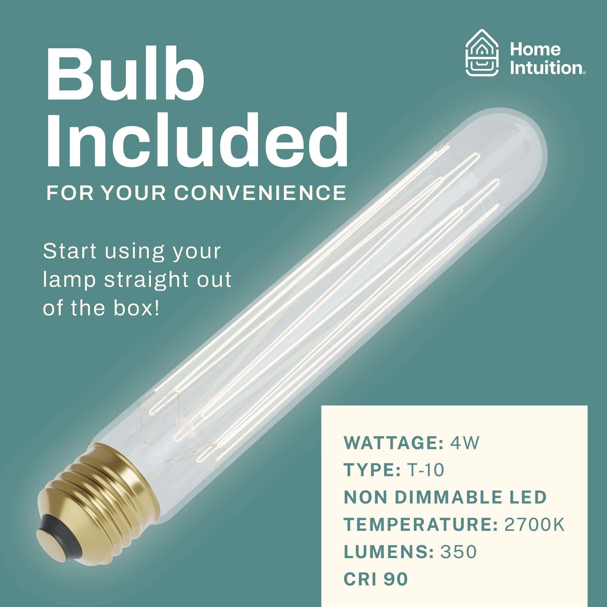 Home Intuition Classic Antique Retro Adjustable Leaning Piano Lamp Desk Light Bundle with 5 Extra LED Bulbs (Satin Nickel) 4