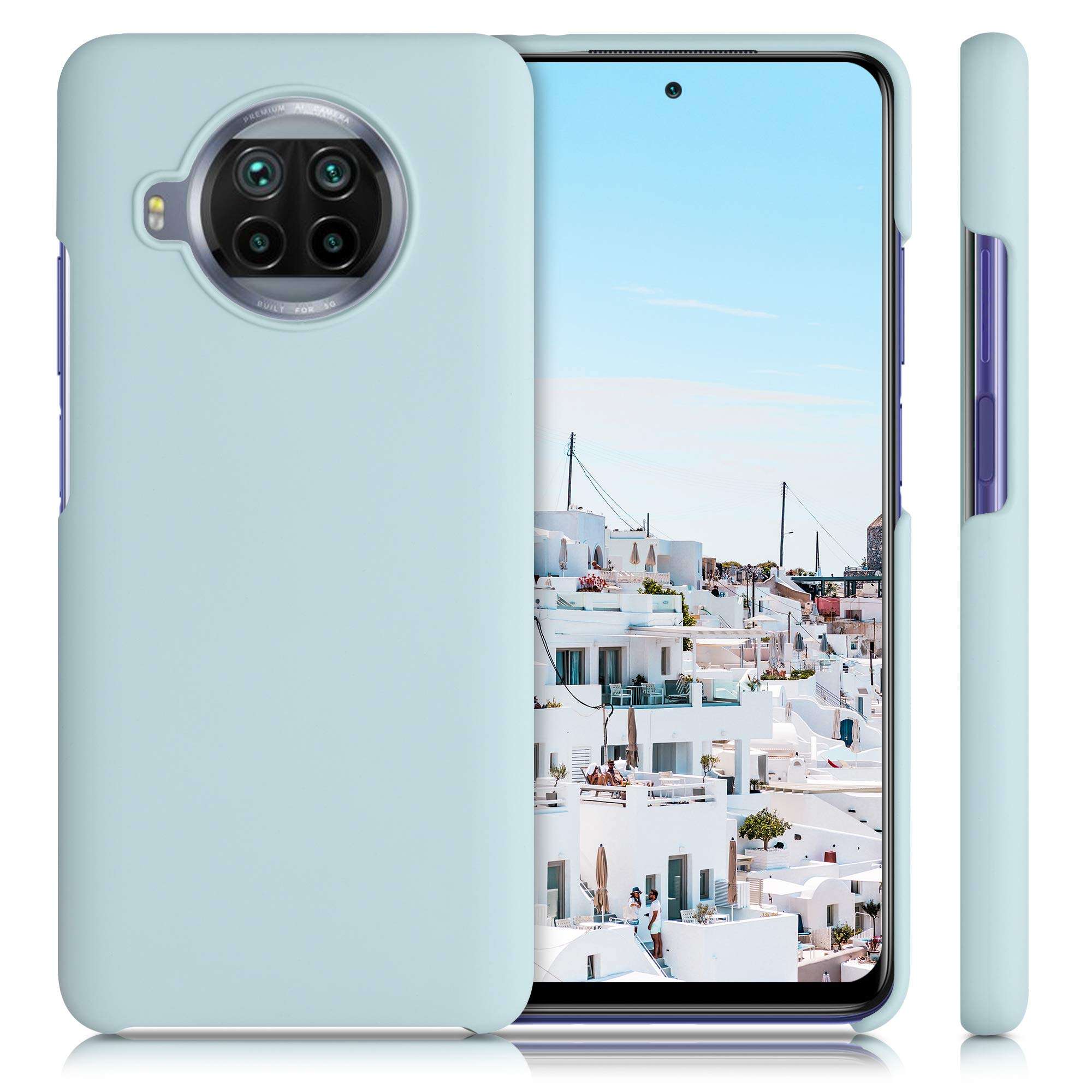 kwmobile Case Compatible with Xiaomi Mi 10T Lite Case - TPU Silicone Phone Cover with Soft Finish - Cool Mint 5