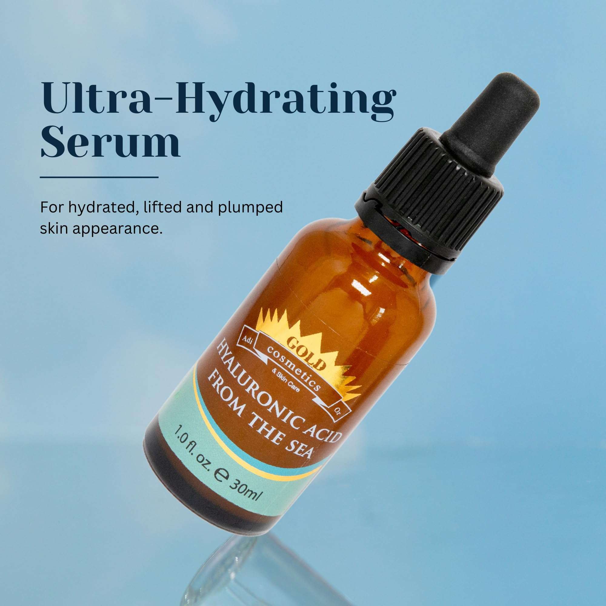 Gold Cosmetics & Skin Care Hyaluronic Acid From The Sea Serum, Skincare, Anti-Aging, For Glowing Skin, 30ml Bottle (Hyaluronic Serum, 30 ml) 4