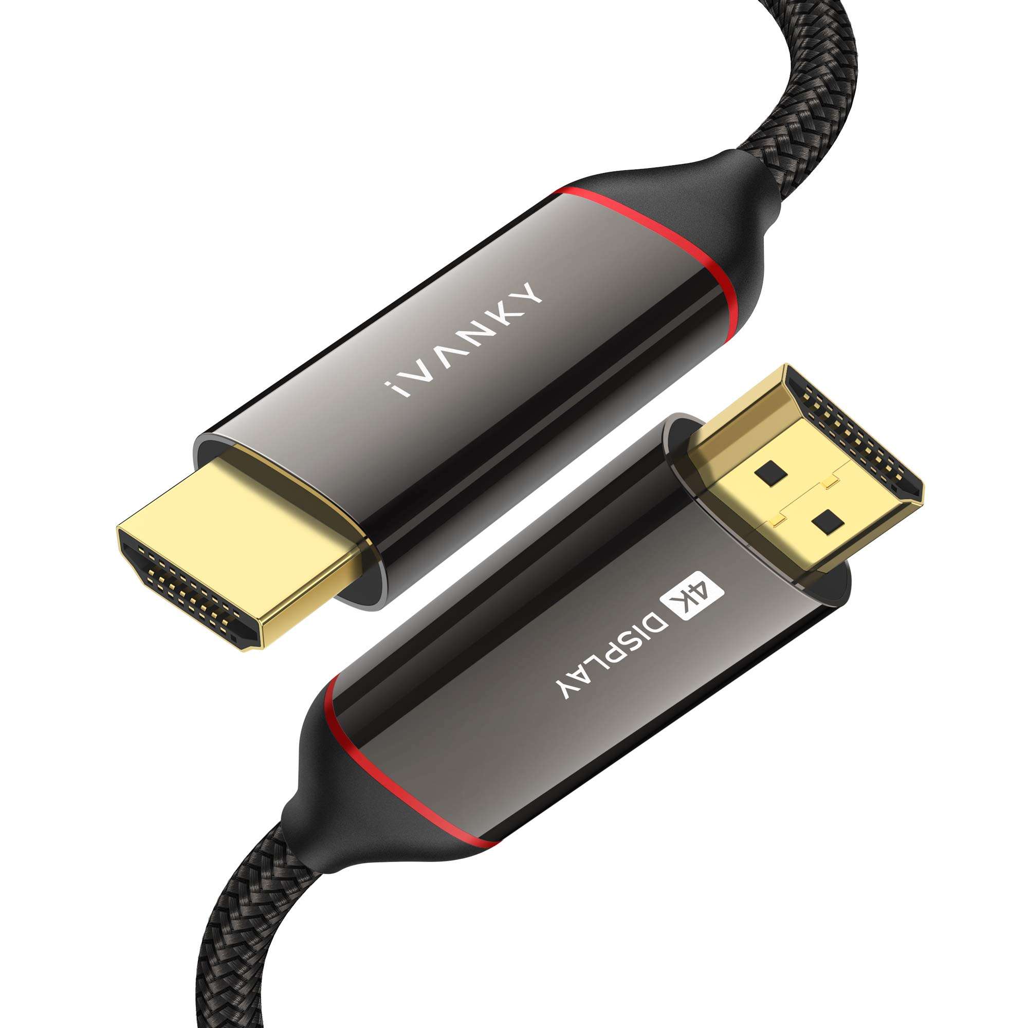 IVANKY Fiber Optic HDMI Cable 50ft, Optical Fiber HDMI 2.0 Cable Supports HDR 4K 60Hz, 30Hz, 2K, 1080p, 18Gbps, ARC, 3D Audio, Dolby Atmos, for TV Box, 4K TV, PS4,Blu-ray Player, Laptops, Mac Mini 1