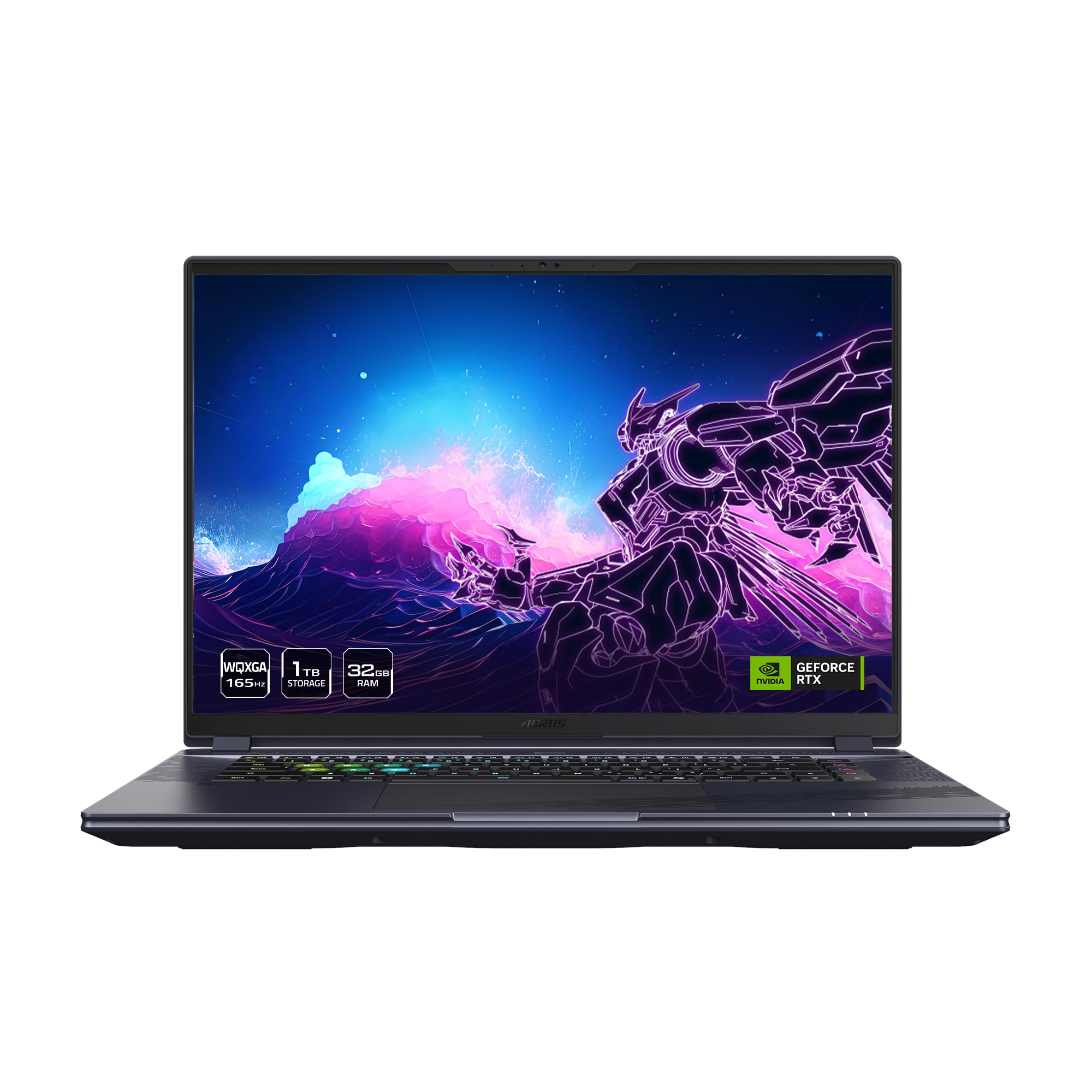 GIGABYTE - AORUS 16X (2024) Gaming Laptop - 165Hz 2560x1600 WQXGA - NVIDIA GeForce RTX 4070 - Intel i7-14650HX - 1TB SSD with 32GB DDR5 RAM - Windows 11 Home AD (AORUS 16X ASG-53USC64SH)
