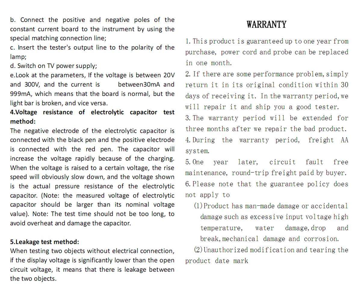 TKDMR Multipurpose Tester for LED TV Backlight and Constant Current Driver Board - Used in All LED Lights Repair Output 0-330V 6