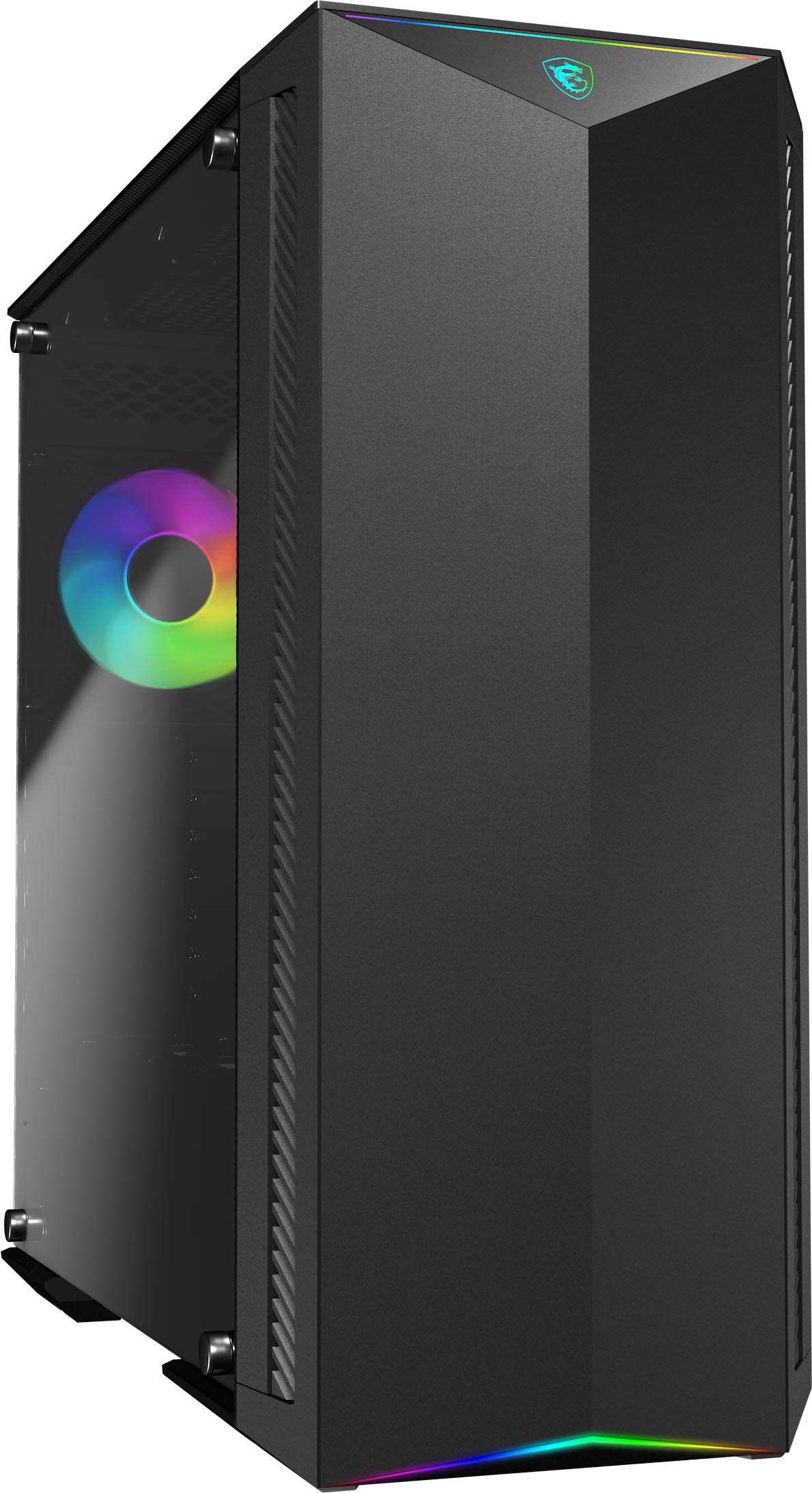 MSI MPG Series GUNGNIR 100, Premium Mid-Tower PC Gaming Case: Tempered Glass Side Panel, ARGB 120mm Fan, Liquid Cooling Support up to 420mm Radiator, Supports 3D Printed Parts 4