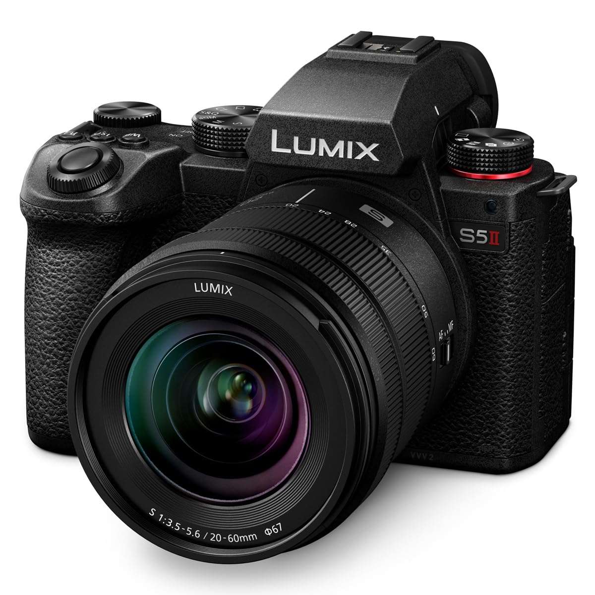 Panasonic LUMIX S5II Mirrorless Camera with LUMIX S 20-60mm f/3.5-5.6 Lens Bundle with 128GB SD Card, Shoulder Bag, Extra Battery, 67mm Filter Kit, Cleaning Kit 2