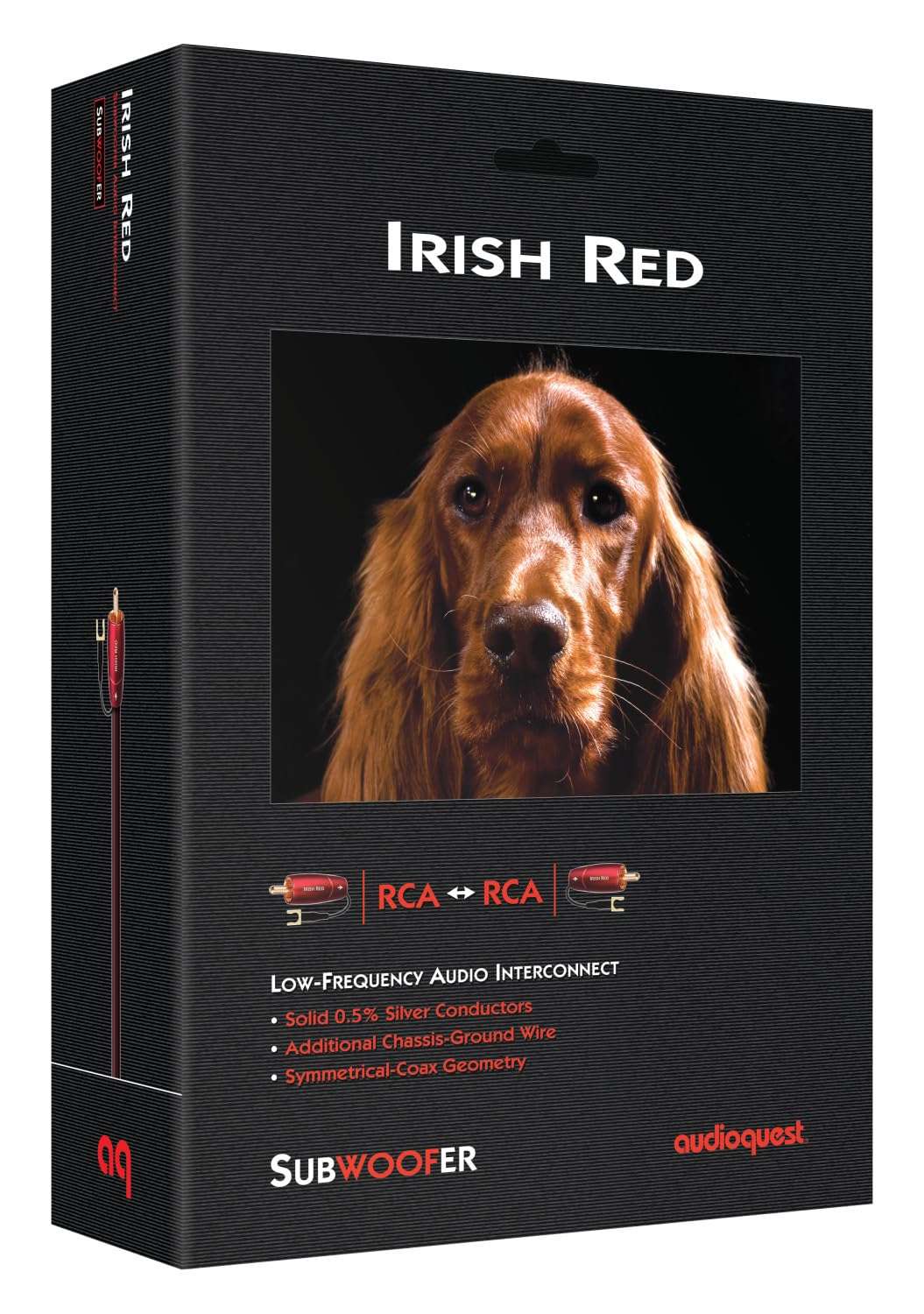 AudioQuest 8m Irish Red RCA Audio Cable Black - Audio Cables (RCA, RCA, 8 m, Black) 2