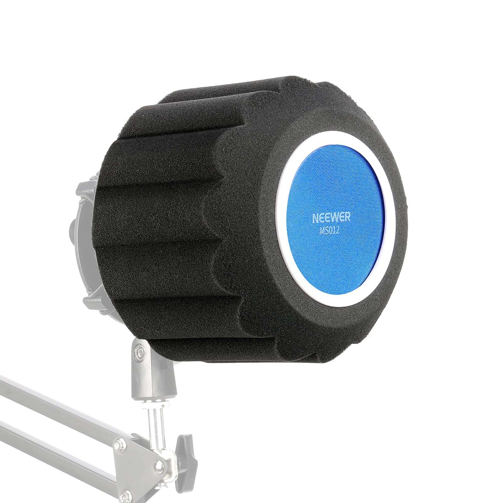 NEEWER Microphone Isolation Ball Shield Pop Filter, Portable Windscreen Mic Cover for Studio Vocal Booth Recording, Sound Absorbing Five Layer Foam Acoustic Equipment for 43-68 mm Mics, MS012 1