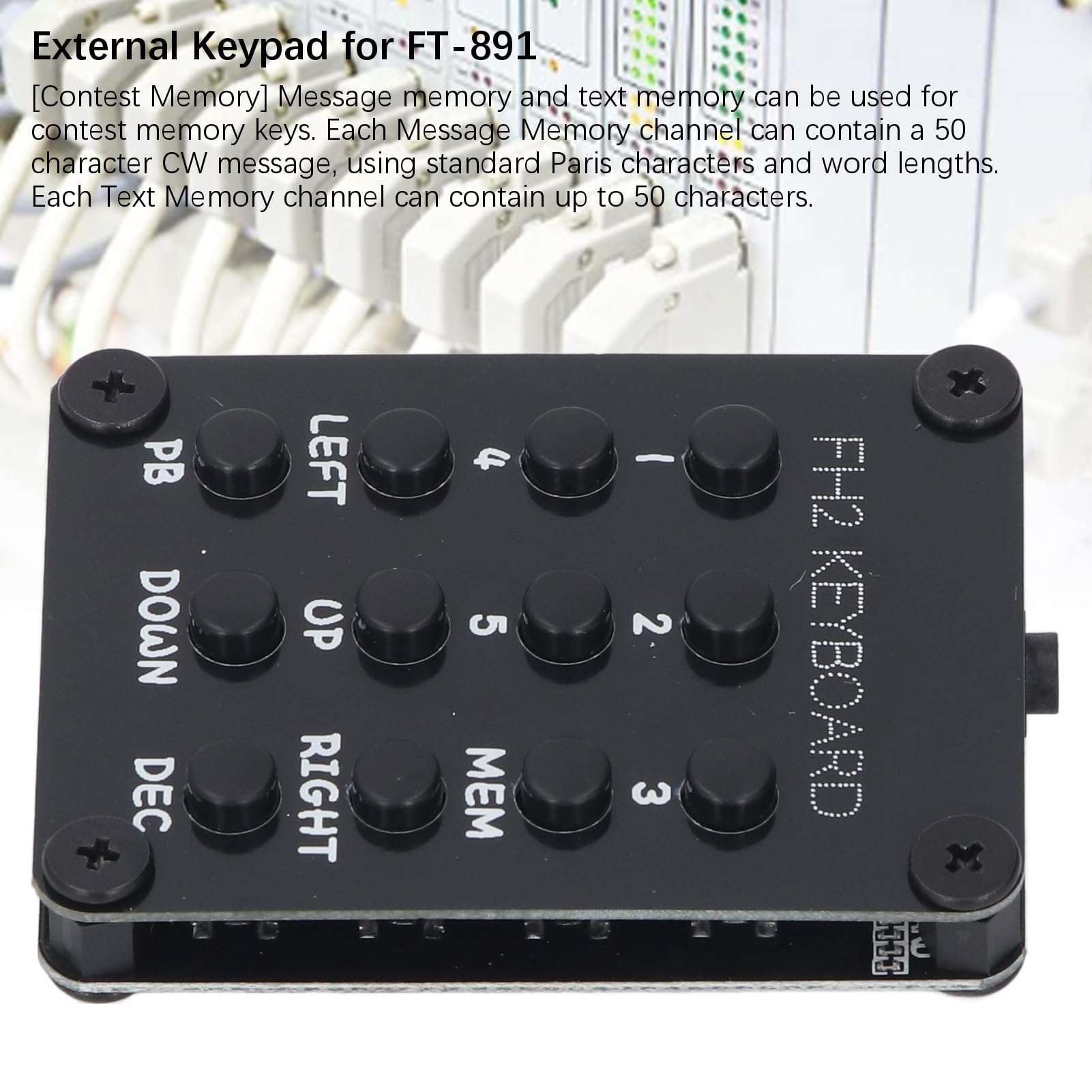 Cordless Number Pads, Numeric Keypad Voice Memory Numpad Keyboard External Keypad Remote Control Keypad for FT -891 FH -2 FT -991A FT - DX3000 FTDX -9000 FT -950 FT -450 FTDX -5000 4