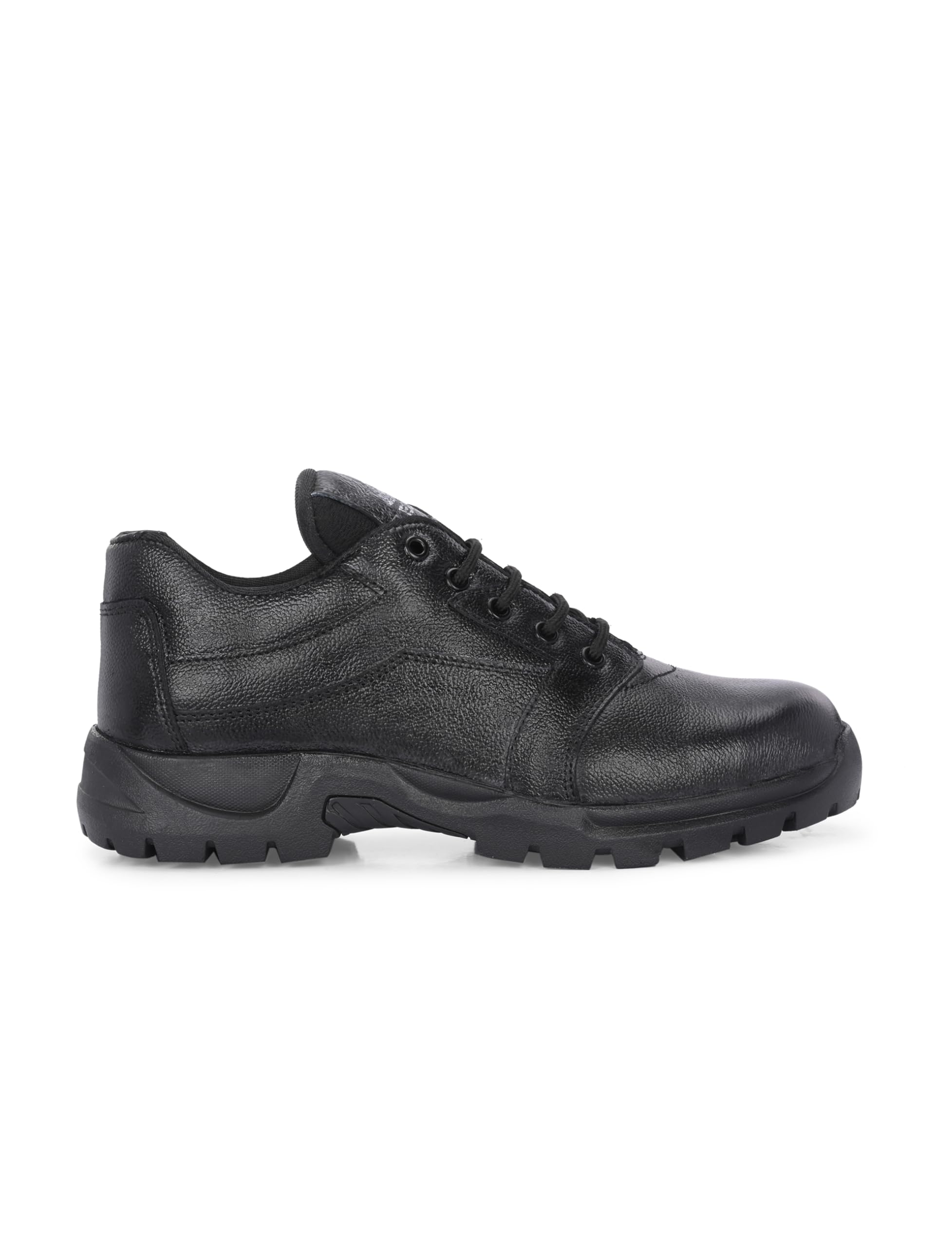 Leo Men's Industrial Safety Shoes Durable, Comfortable, Oil-Resistant Steel Toe Work Black 5