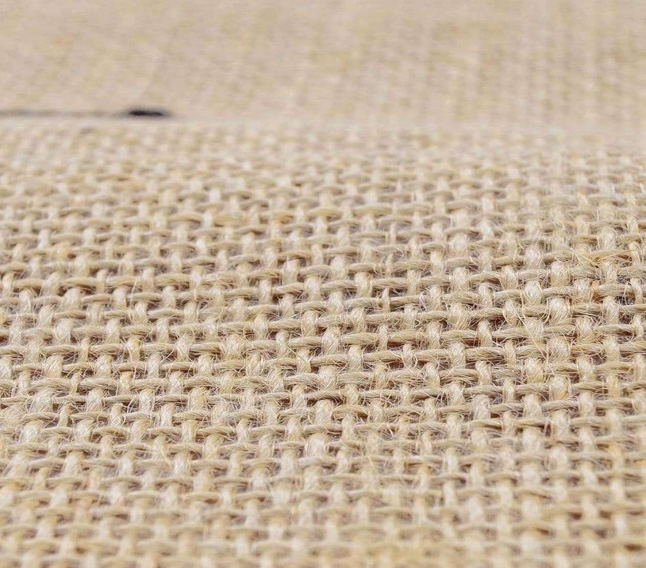 DELINGER Natural Color Jute Fabric Perfect for Making Jute Bags, Art & Craft, Home Decor, Decorative Fabric, Return Gifts,School Projects and DIY Projects Width 51" Inch Size (1 Meter) 4