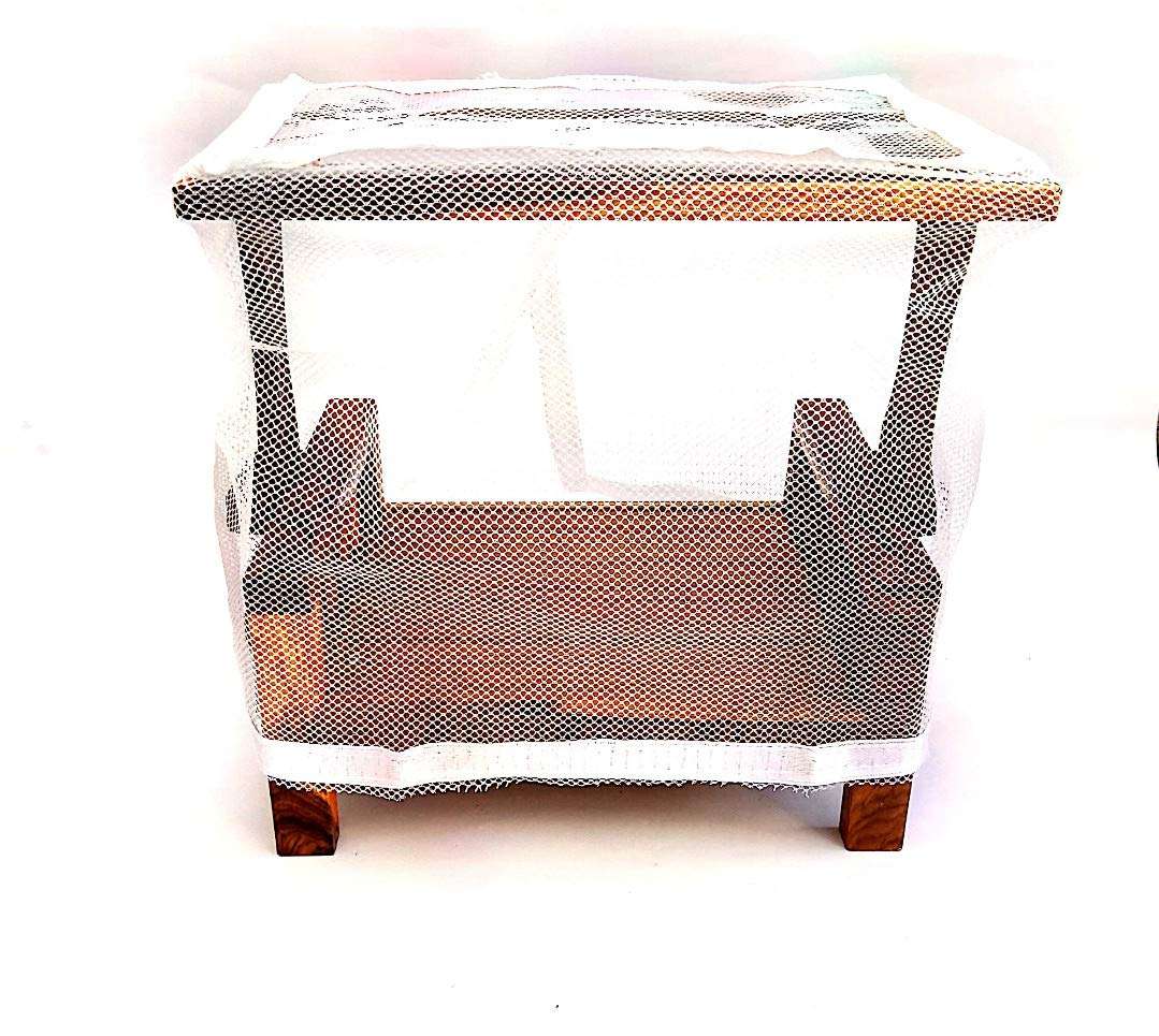 Laddu Gopal Mosquito net Bed Wooden Very Good qwality Washable Bed (Size 4 to 6 No) 5