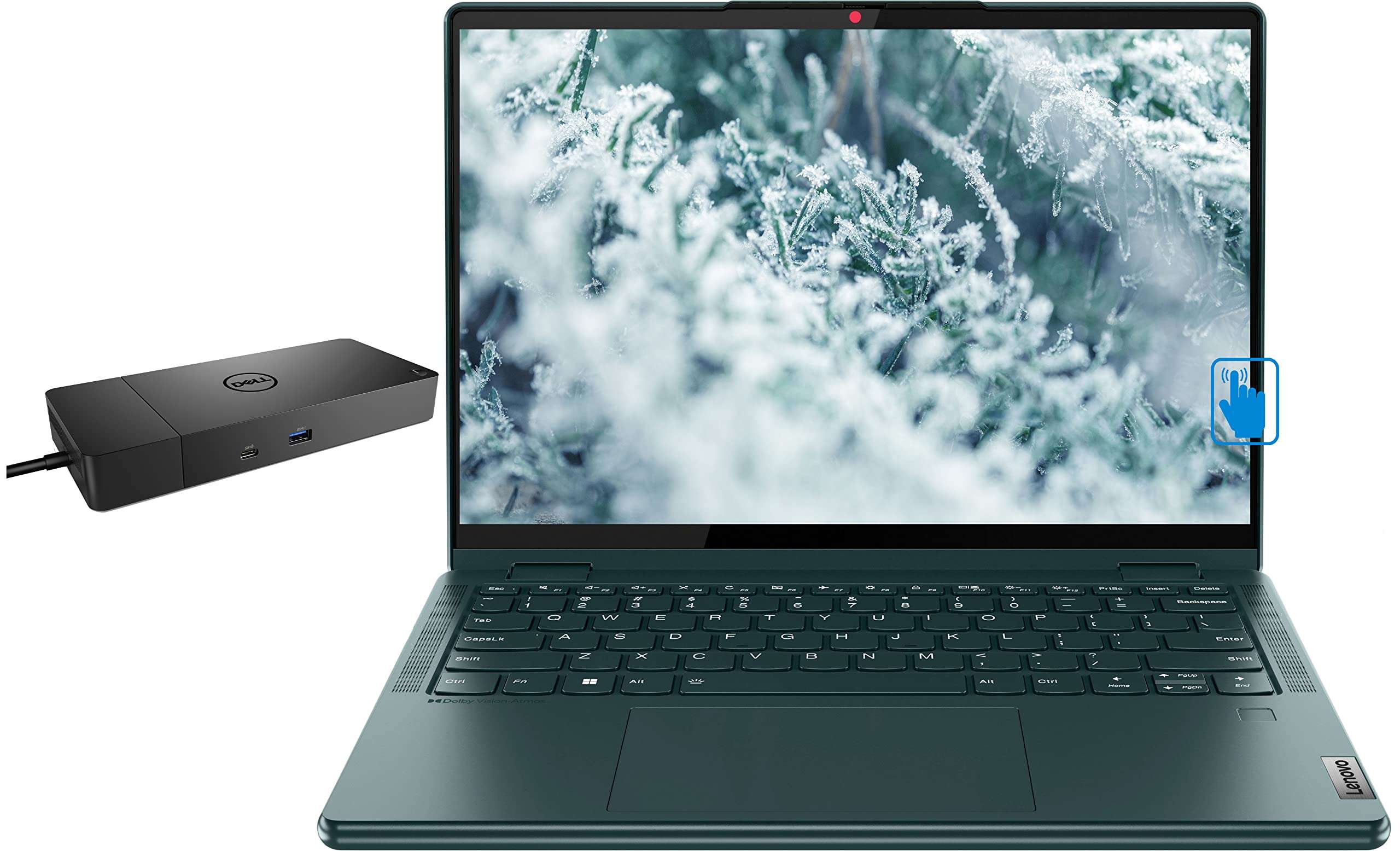 Lenovo Yoga 6 13.3 Home & Business 2-in-1 Laptop (AMD Ryzen 7 5700U 8-Core, 16GB RAM, 2TB m.2 SATA SSD, AMD Radeon, 13.3" 60Hz Touch Wide UXGA (1920x1200), Win 11 Pro) with WD19S 180W Dock