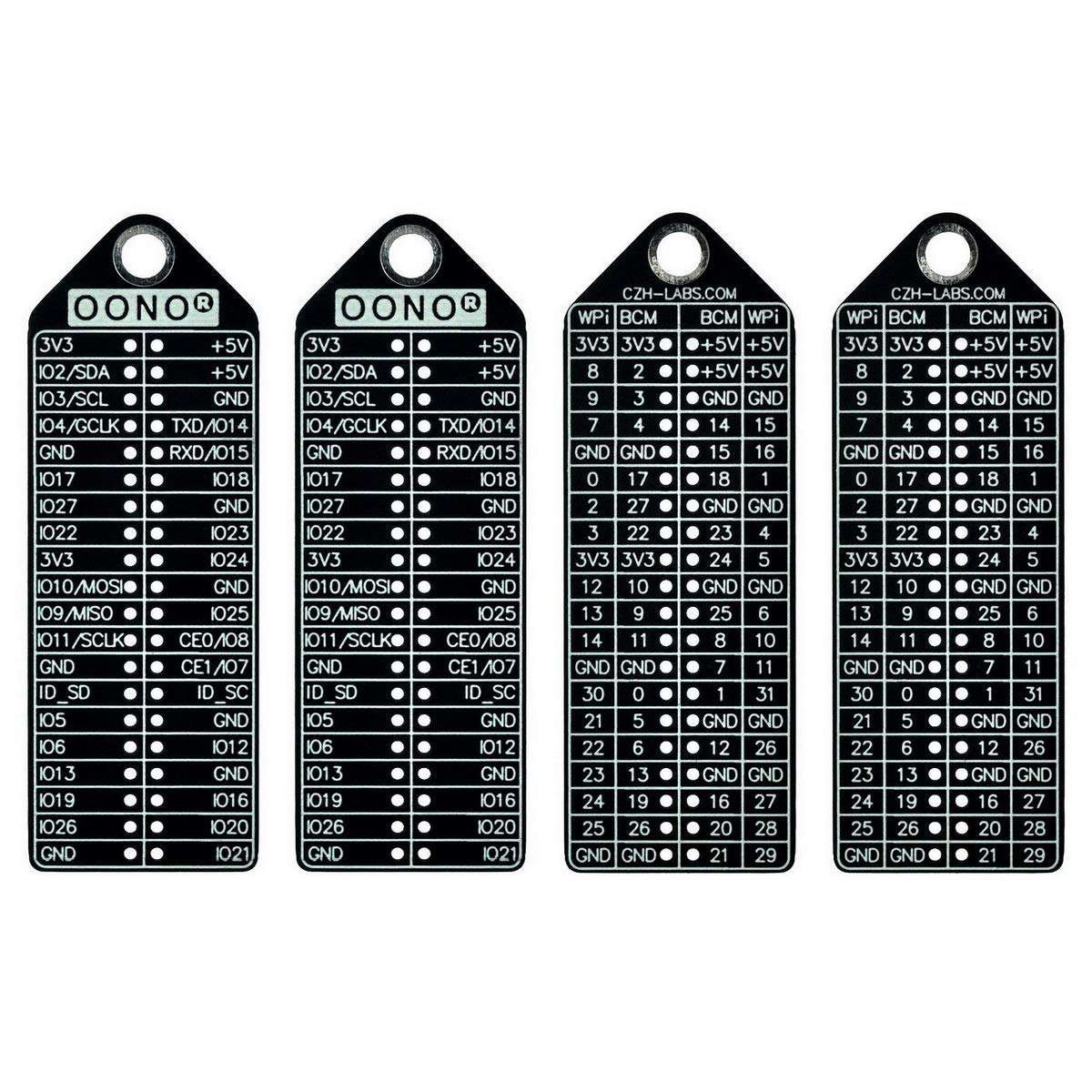 GPIO Name BCM wPi Pinout Reference Card for Raspberry Pi Model A+, B+, Zero, 2, 3, 3B+, 4B (Pack of 4pcs) 1