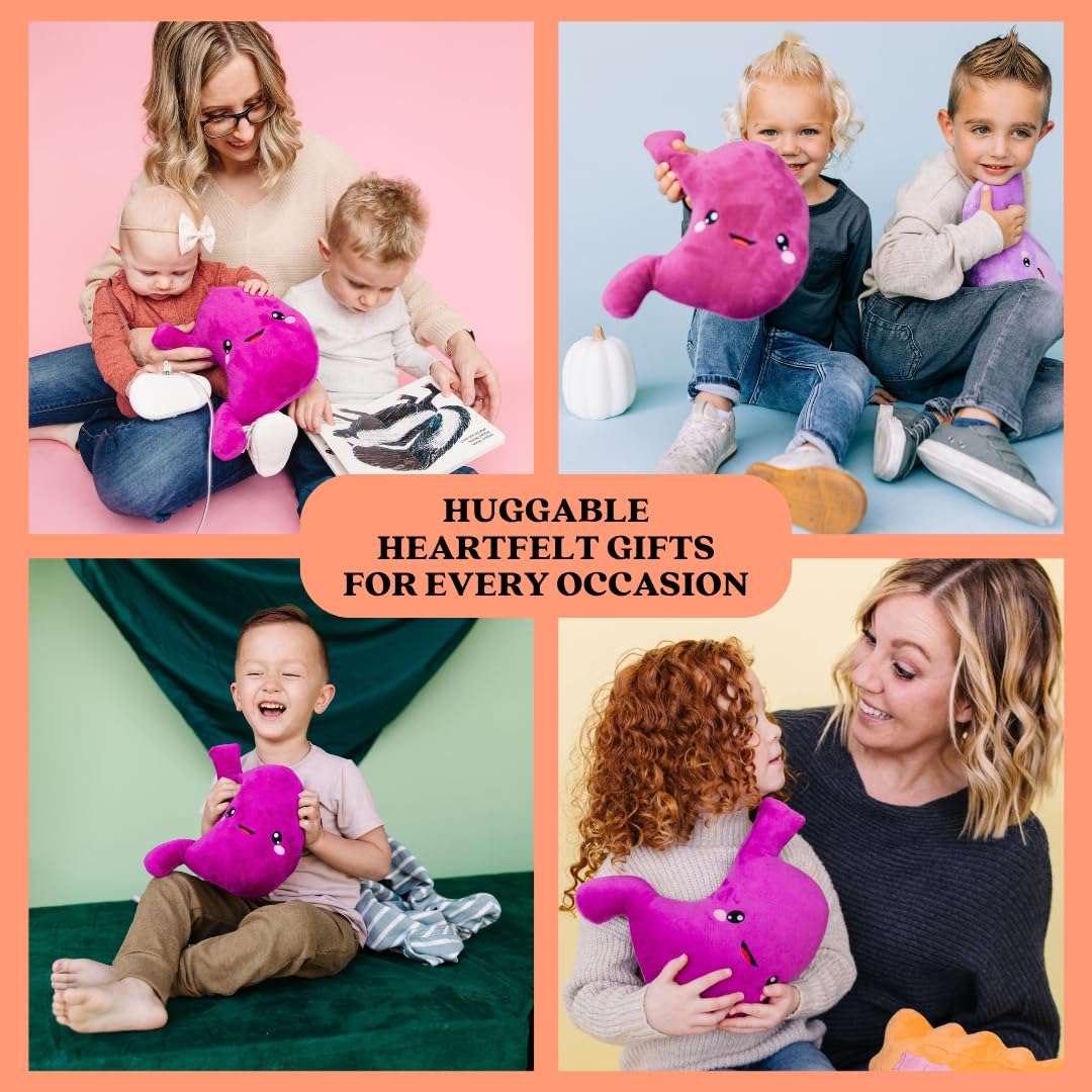 nerdbugs Stomach Plush - Gastric Bypass and Sleeve Gift, Get Well and Surgery Gift, Health Education Toy, gastroenterology Present, GI Ulcer and IBS Present 3