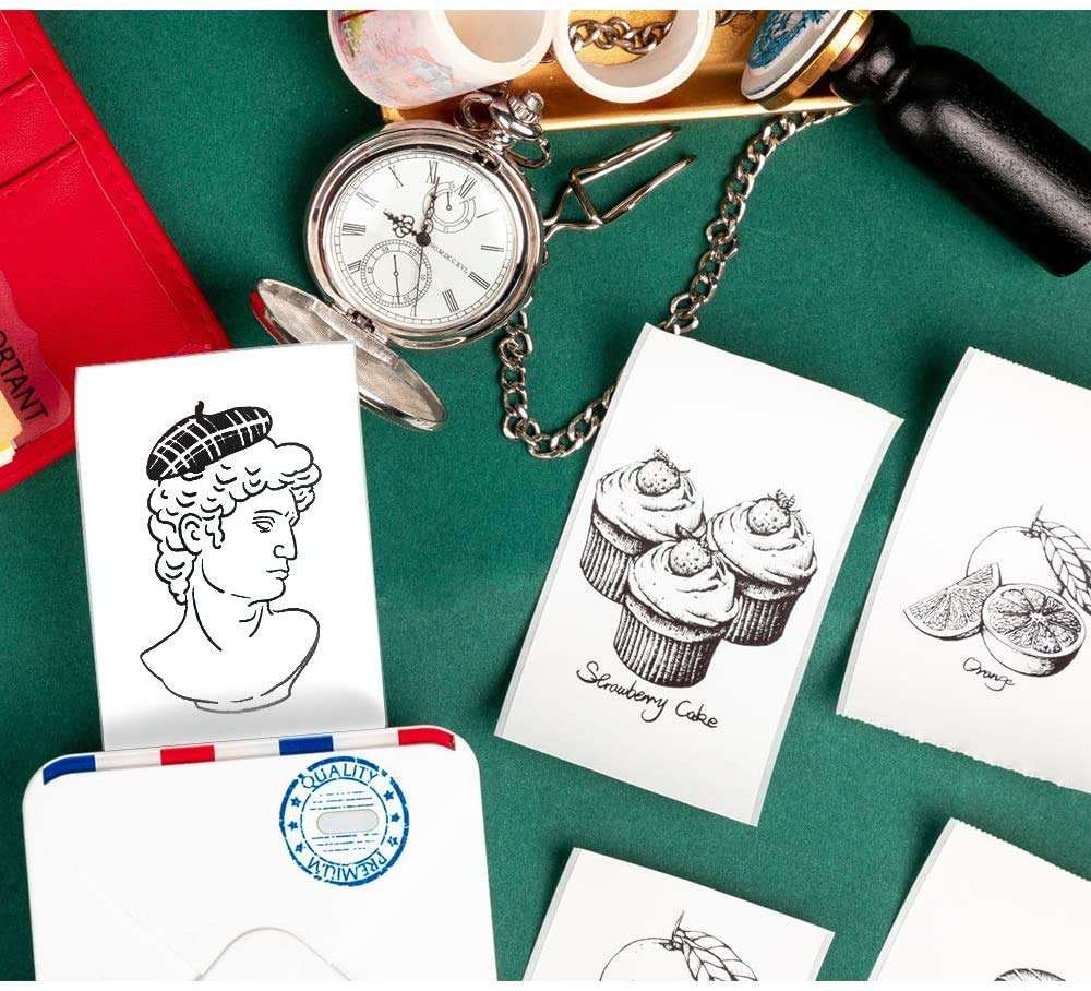 BESHENG M02S Mini Printer, Thermal Printer with USB Cable, Pocket Printer Compatible with iOS Android, Use for Journal Planner,Organization,Working Assistance,Study Notes etc 5