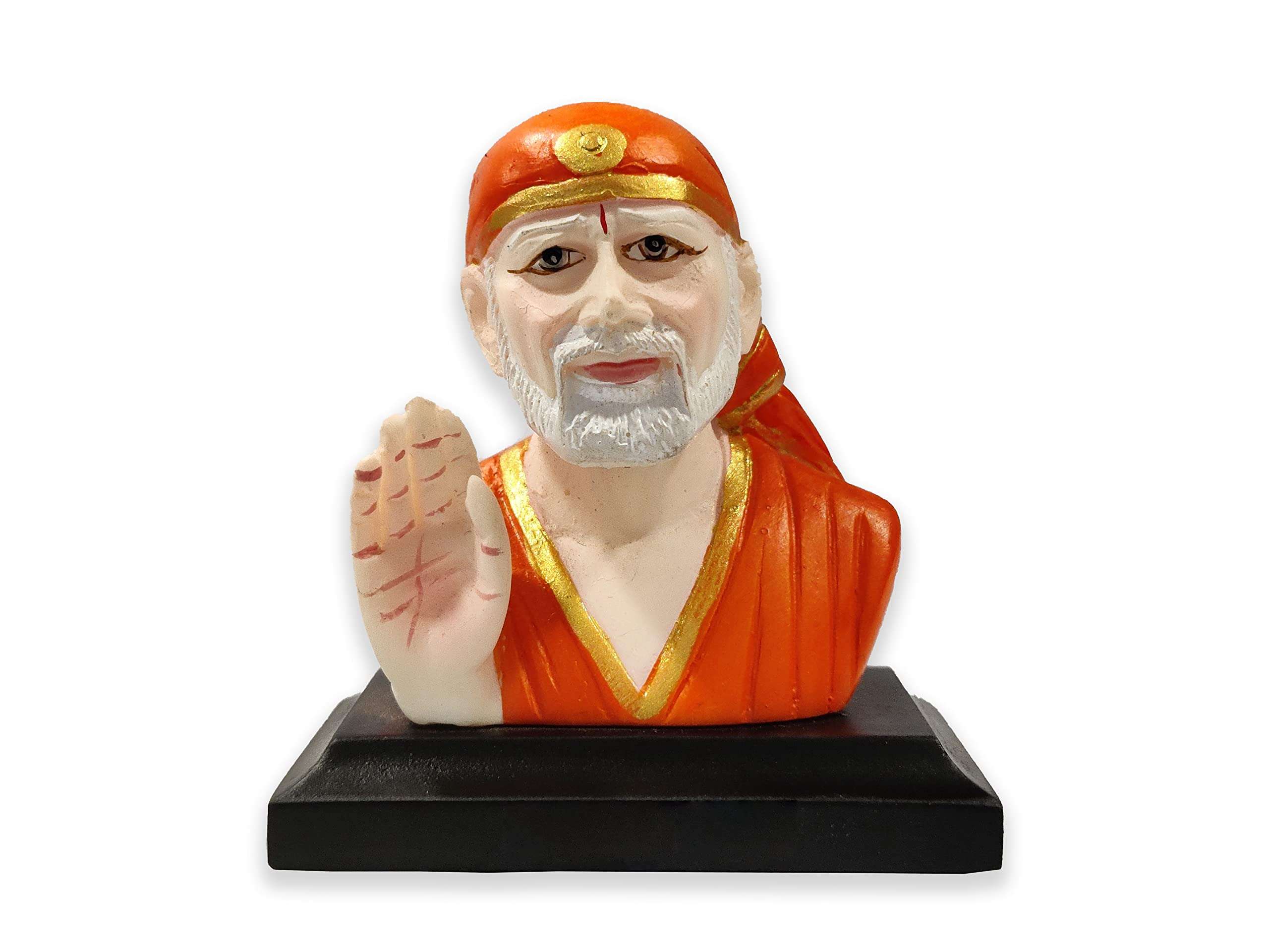 Auto Beast Sai Baba Idol for Car Dashboard, Home & Decor, Office Temple I Living Room I Guest Room I Sai Baba Statue for Car Dashboard 1
