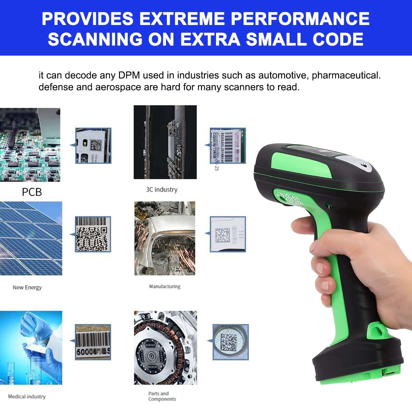 LENVII HDW9006-U Handheld Wireless Bluetooth Dual Mode 2D Barcode Scanner, Supporting Continuous and Batch Code Reading, with Strong Algorithm Robustness and Effective Response to Various situations 5