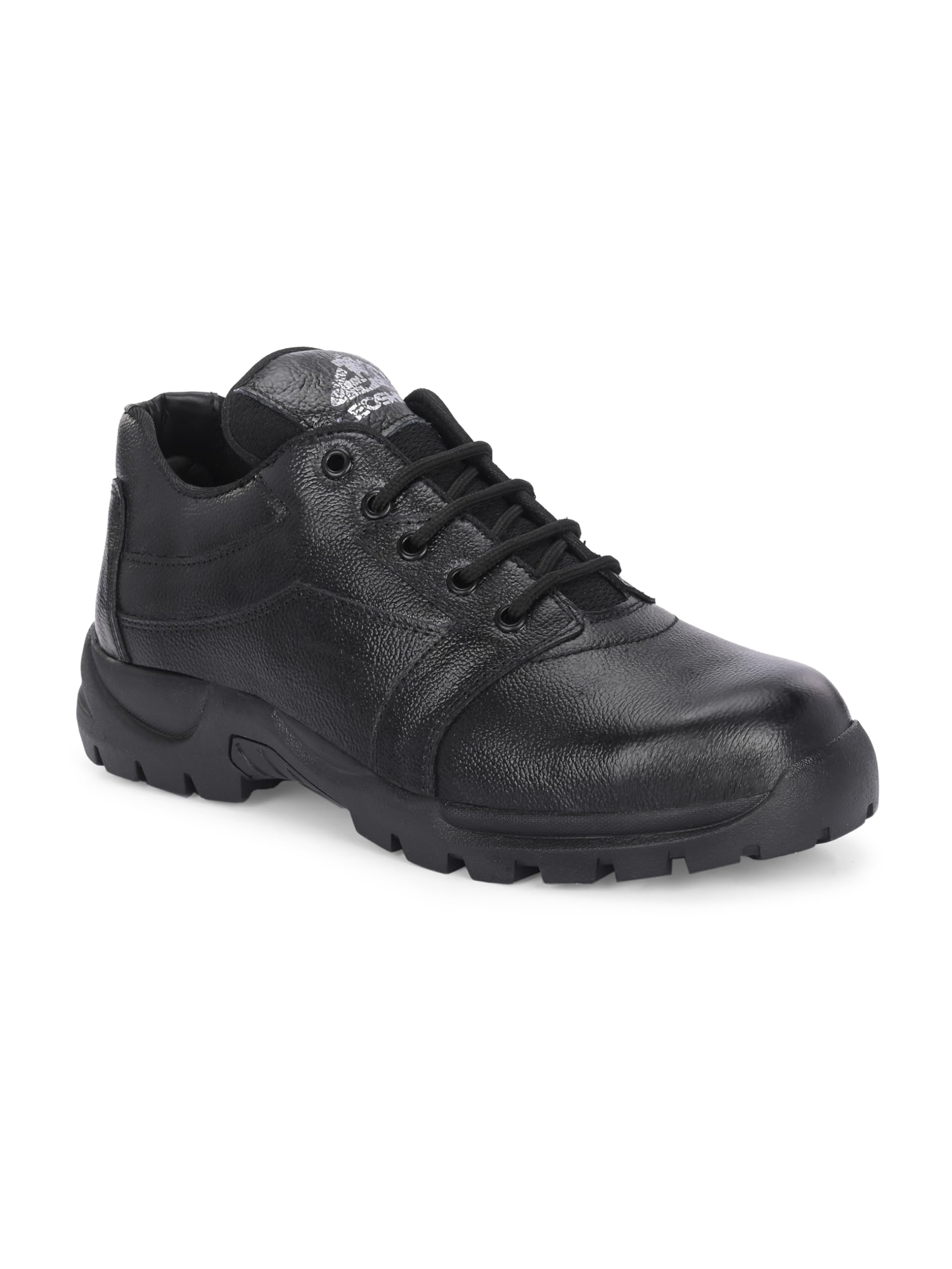 Leo Men's Industrial Safety Shoes Durable, Comfortable, Oil-Resistant Steel Toe Work Black 1