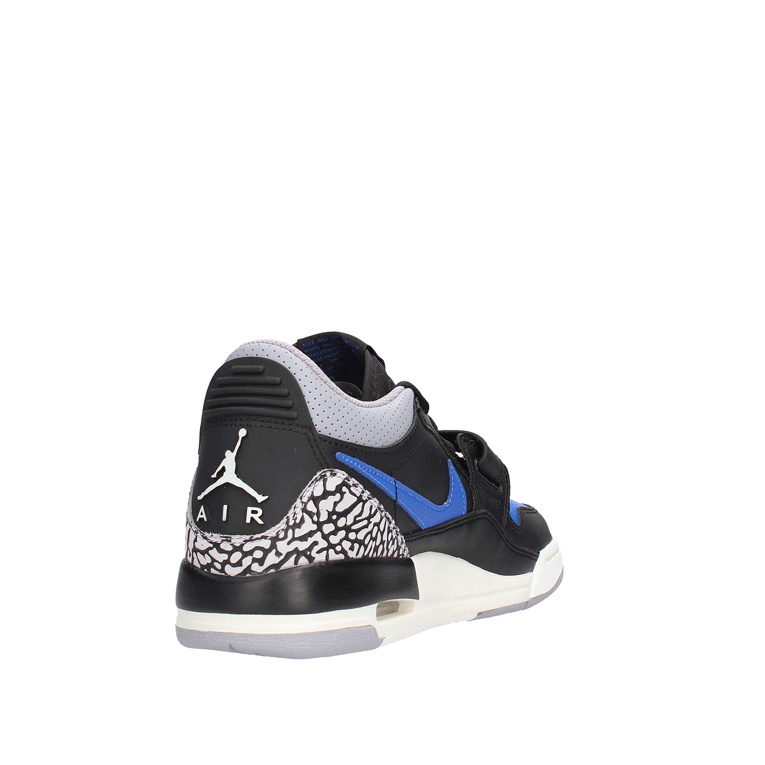 NIKE Air Jordan Legacy 312 Low Big Kids' Shoes (CD9054-041, Black/Game Royal-White-Cement Grey) Size 5.5 4