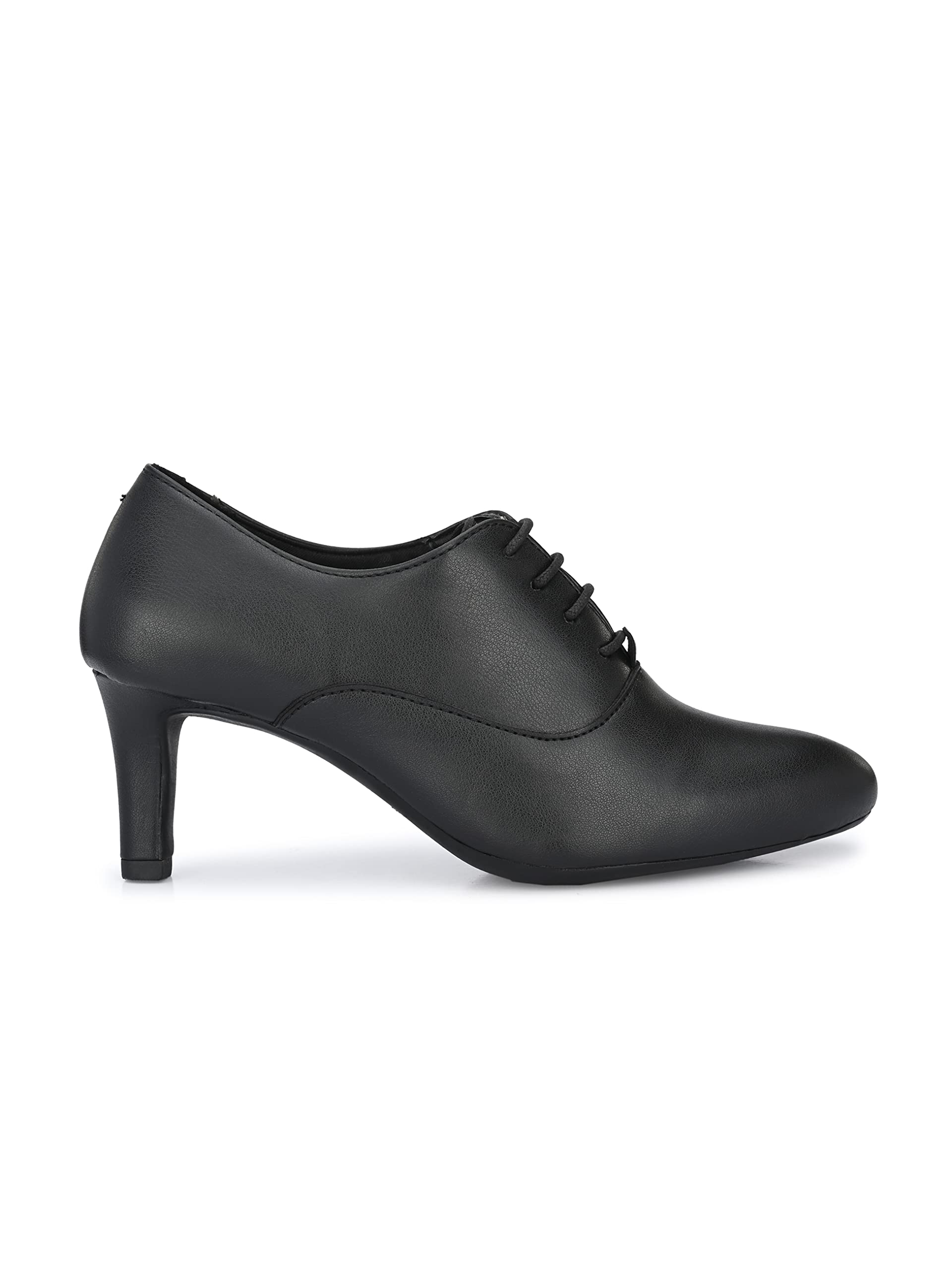 Delize Womens Black Derby Shoes 4