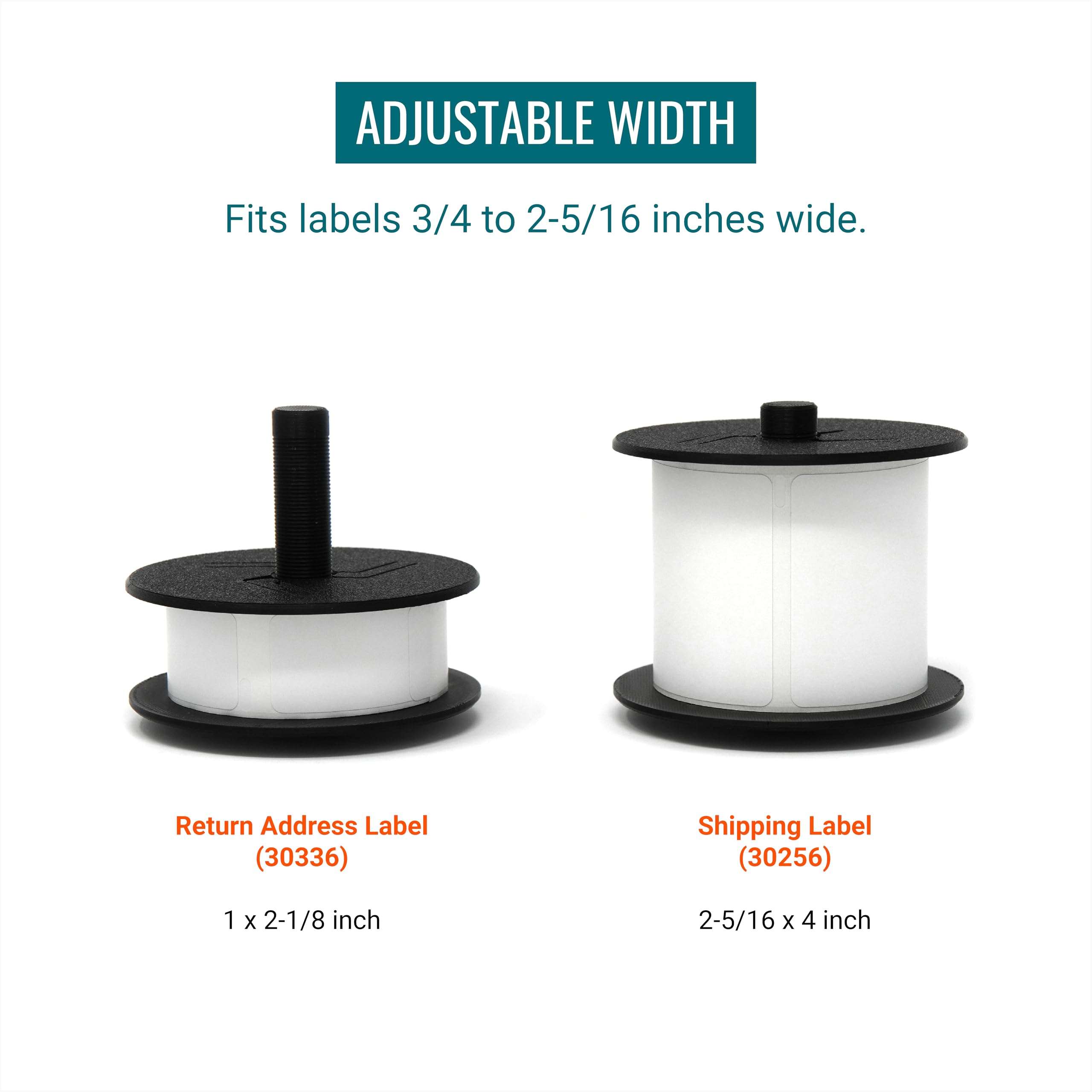 Replacement Spool - Made in USA, Exact Fit - Compatible with DYMO LabelWriter 550 & 450 Series Label Printers - Spare Label Holder/Spindle 6