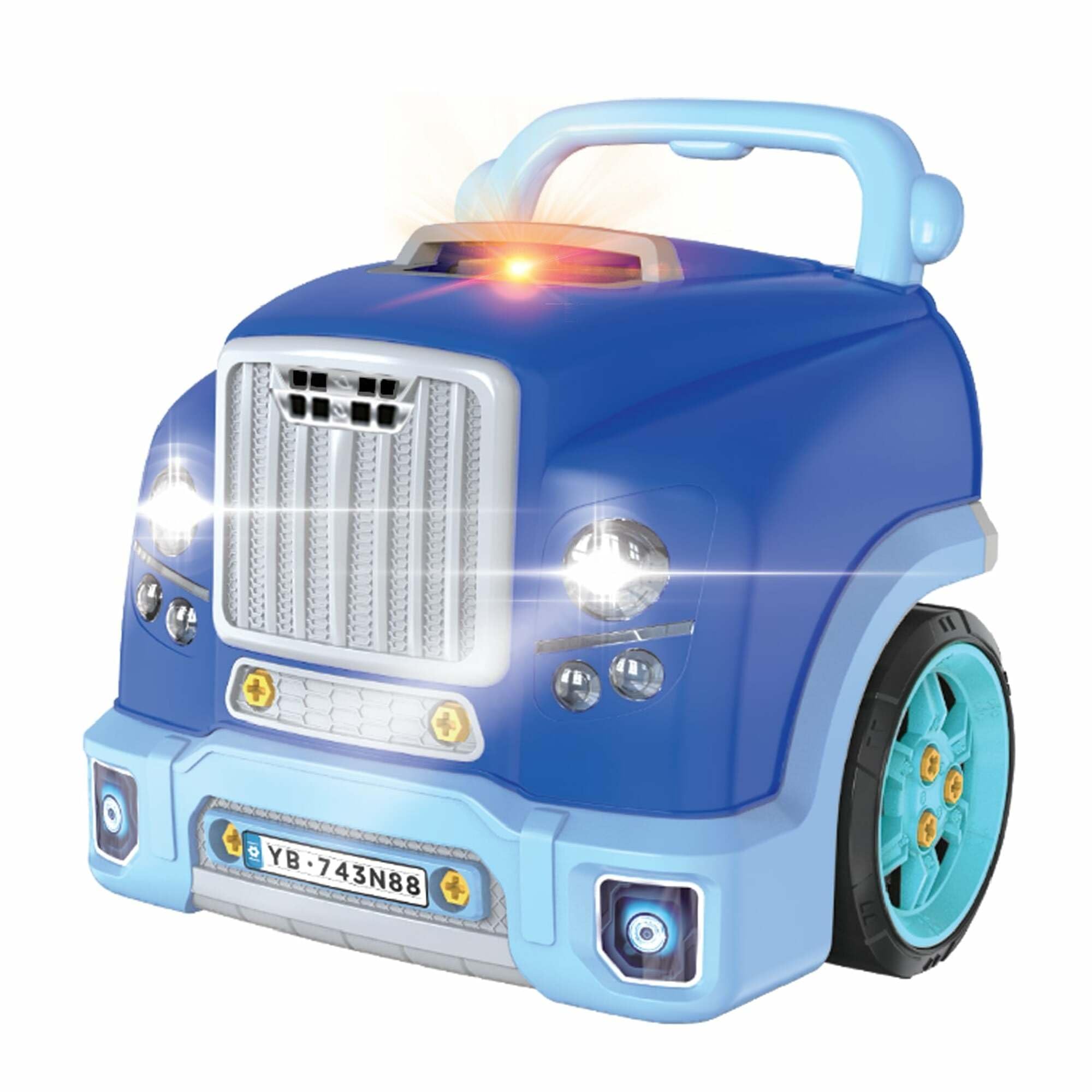 The Bubble Factory: Motor Car Engine Workshop - Blue - Take Apart & Rebuild Mechanical Toy, Battery-Powered, Lights & Sound Effects, Kids Ages 3+