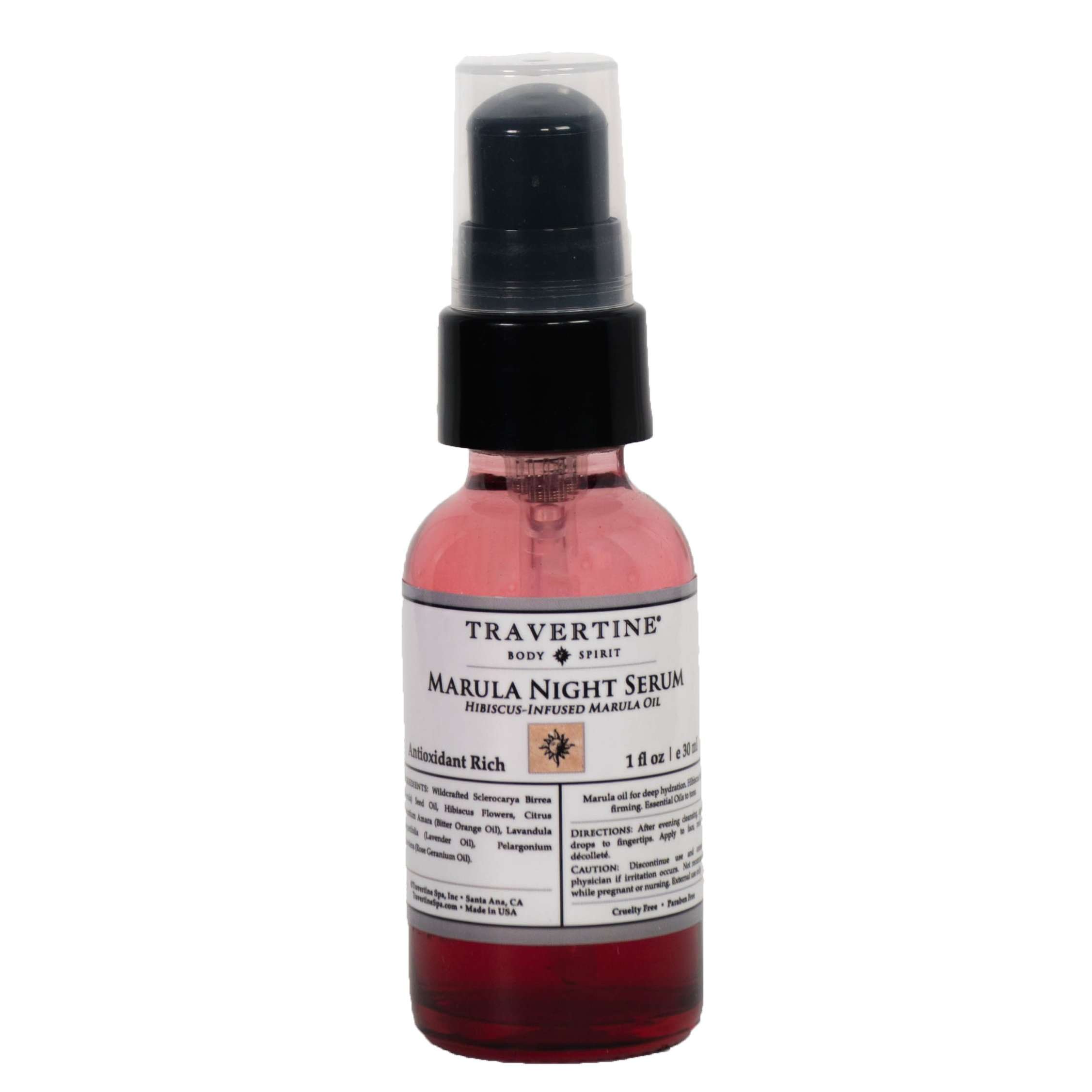 Travertine Spa Night Serum, Marula