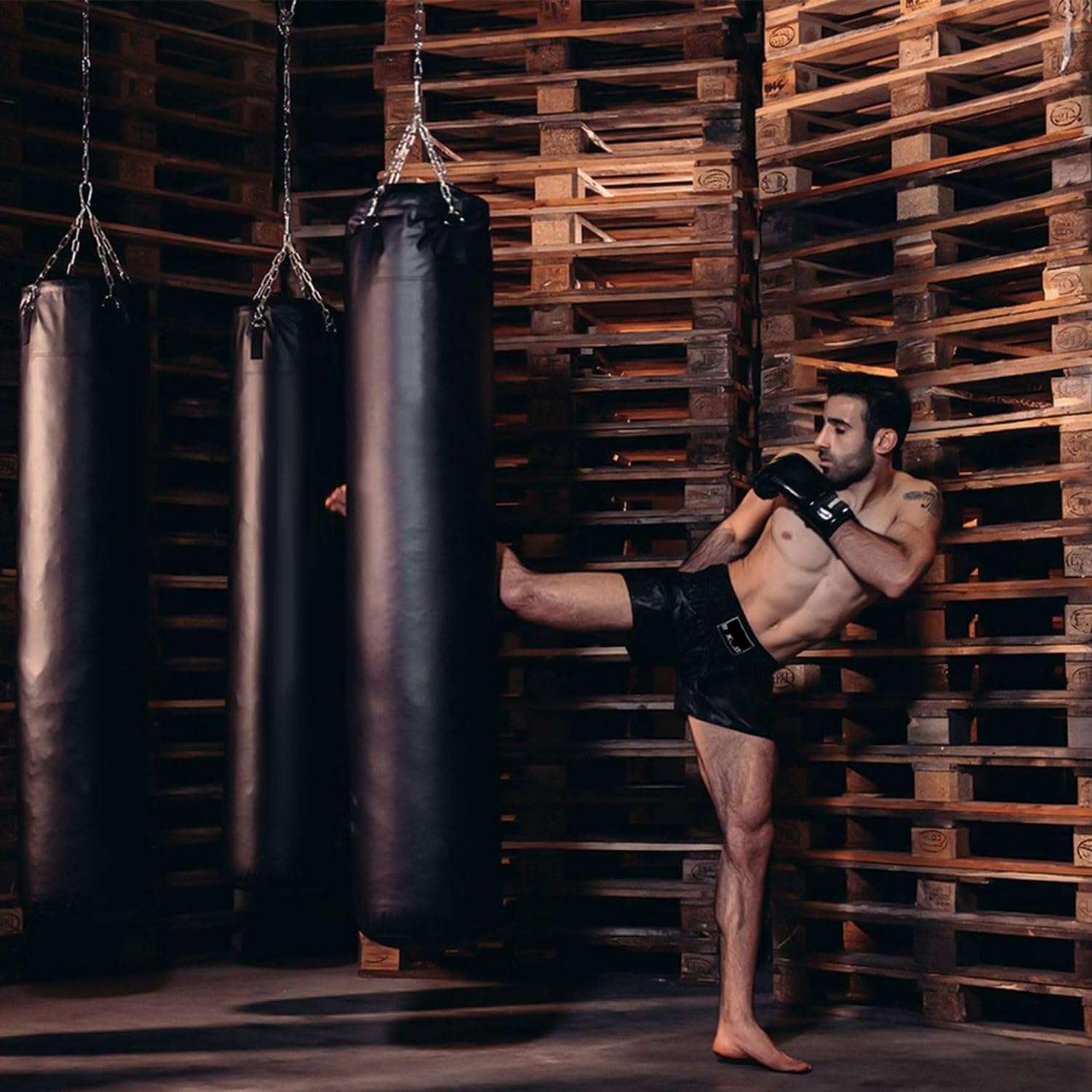 Favuit Heavy Duty Stainless Steel Chain, Hanging Safety Link Chain Fitness Chain Weight Lifting Chains with Carabiners for Home Gym Hammock Swing Hanging Chair Punching Bags (2 Pack) 5