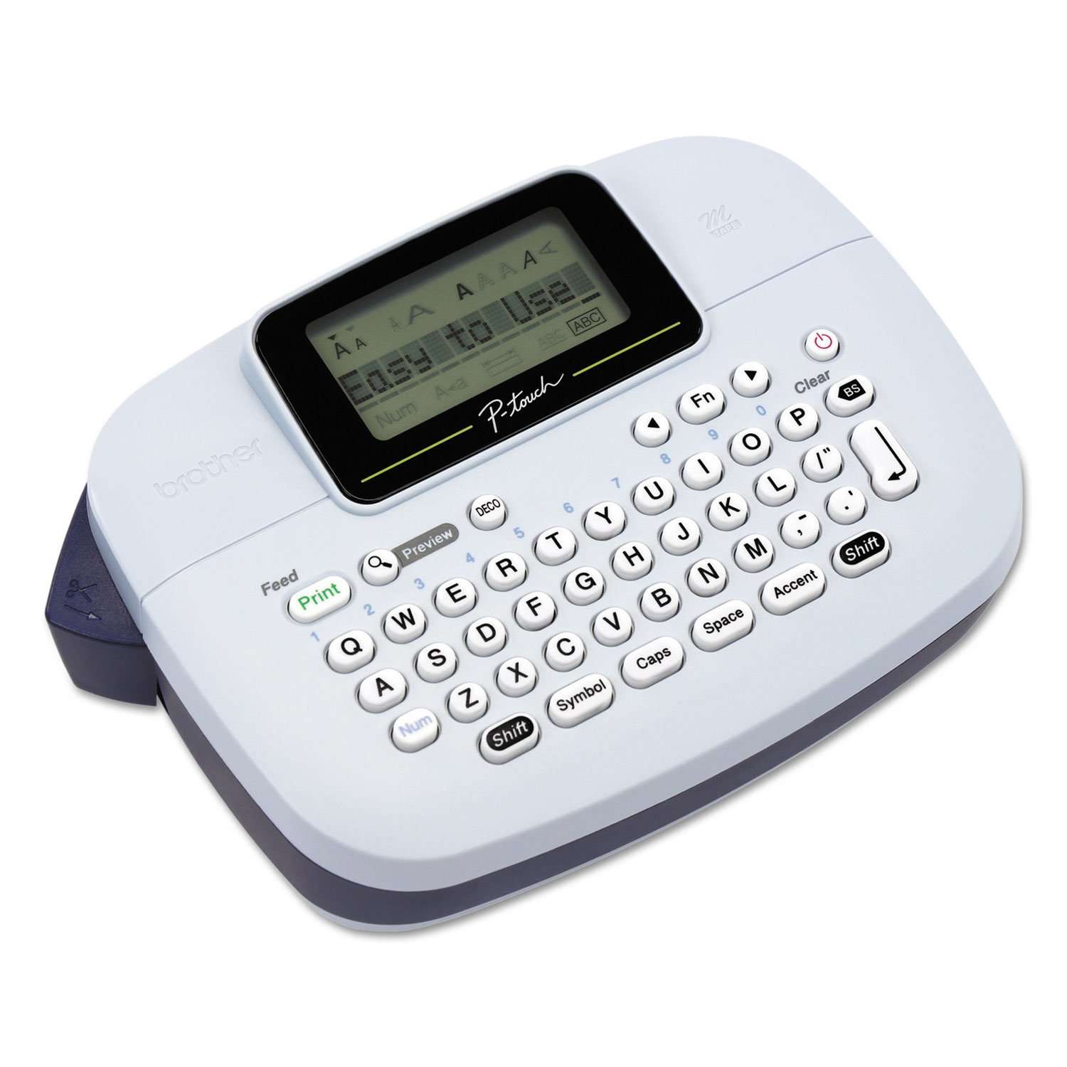 Brother P-Touch Professional Label Maker PTM95 with 9 Type Styles and 8 Deco Patterns for Small Business, Home Office Organization, and Storage Labels - Portable Handheld Design with QWERTY Keyboard 4
