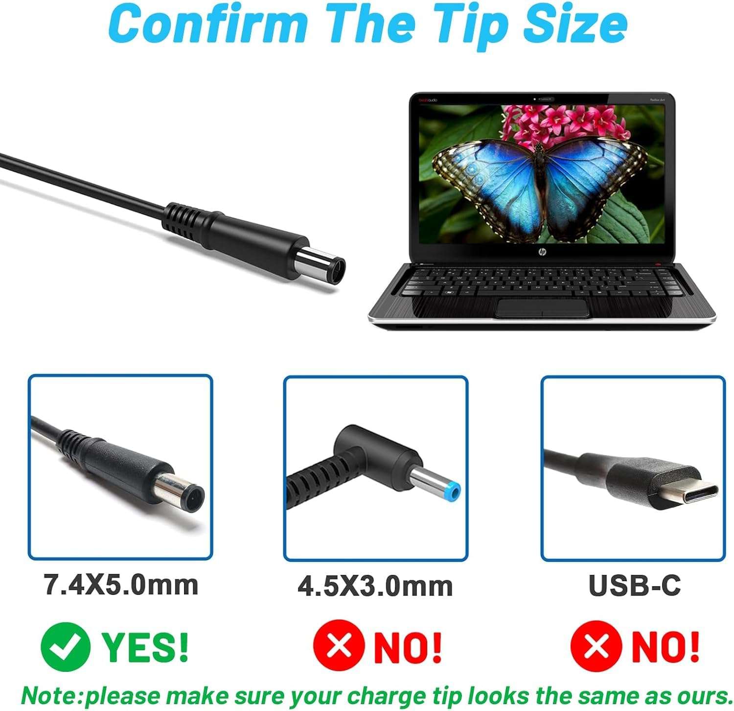 WeFly 150W Laptop Adapter Charger for HP TouchSmart 320-1000 320-1034 Desktop PC, Compatible with P/N: AL192AA#ABA, 462603-001, 463954-001 3