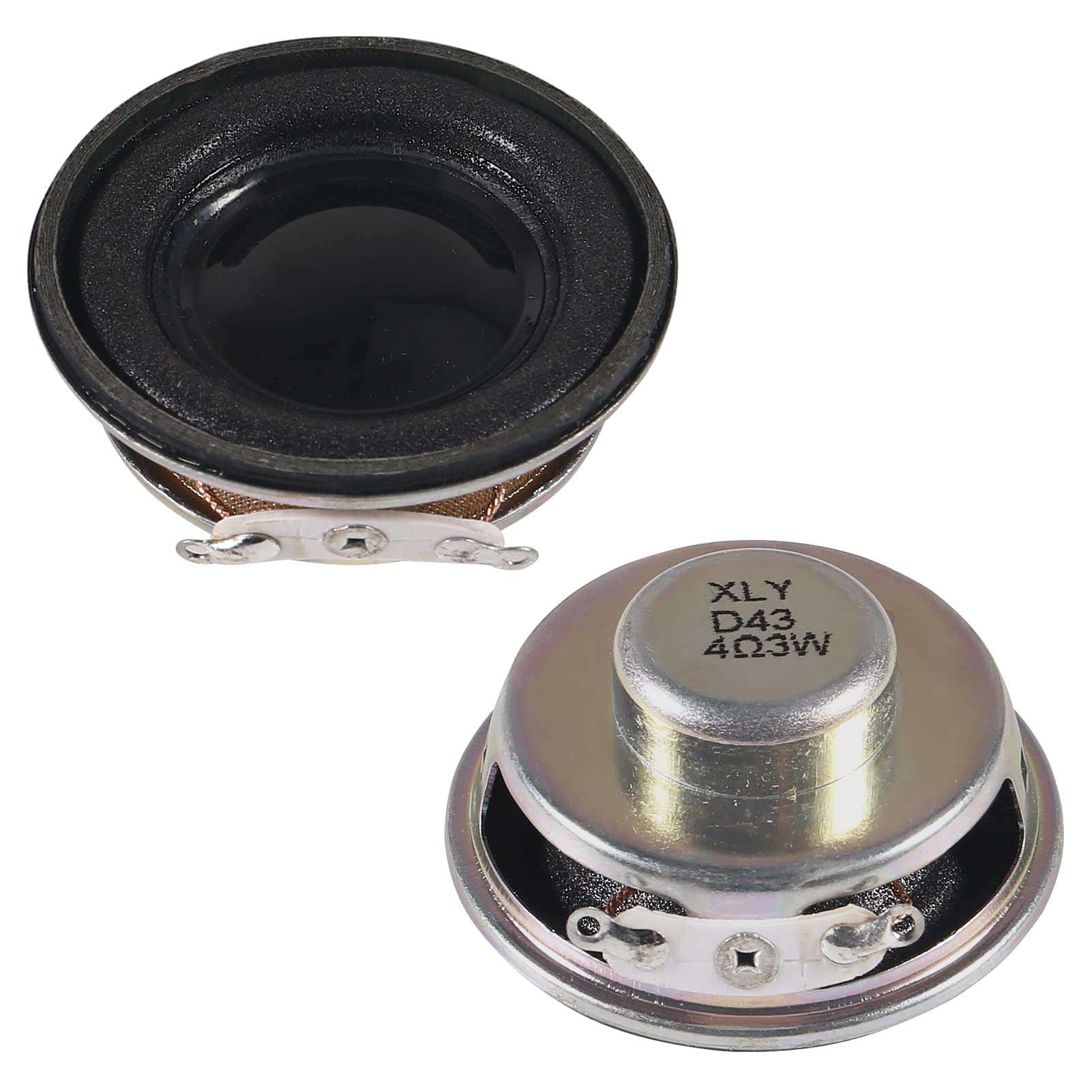D-FLIFE 4pcs 1.5" 4Ohm 3W DIY Small Full Range Audio Speaker Stereo Woofer Loudspeaker for Arduino and DIY Speaker 3