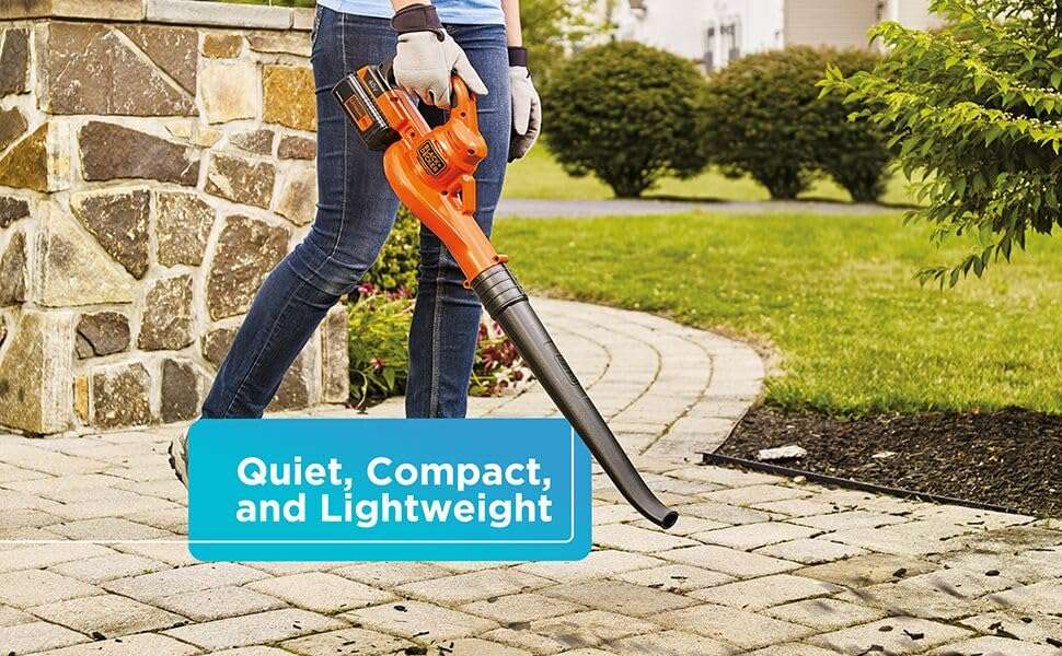 BLACK+DECKER Cordless Leaf Blower, 40V MAX , Leaf Blower Cordless with Battery and Charger, 125 MPH Air Speed, Lightweight Handheld Yard Sweeper (LSW40C) 3