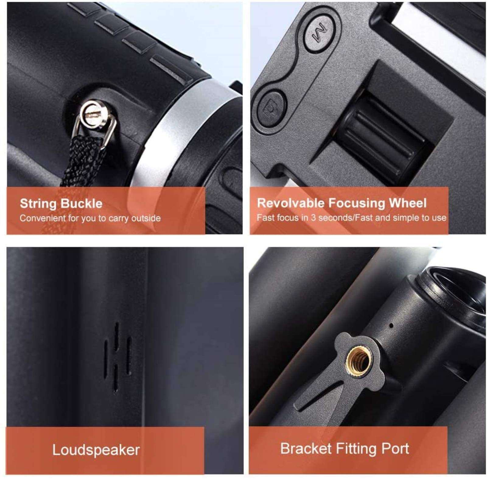 Outdoor Camping Digital Binocular 12X32 High Definition Telescope Multifunctional Video Recording Binoculars with 2LCD Display 5