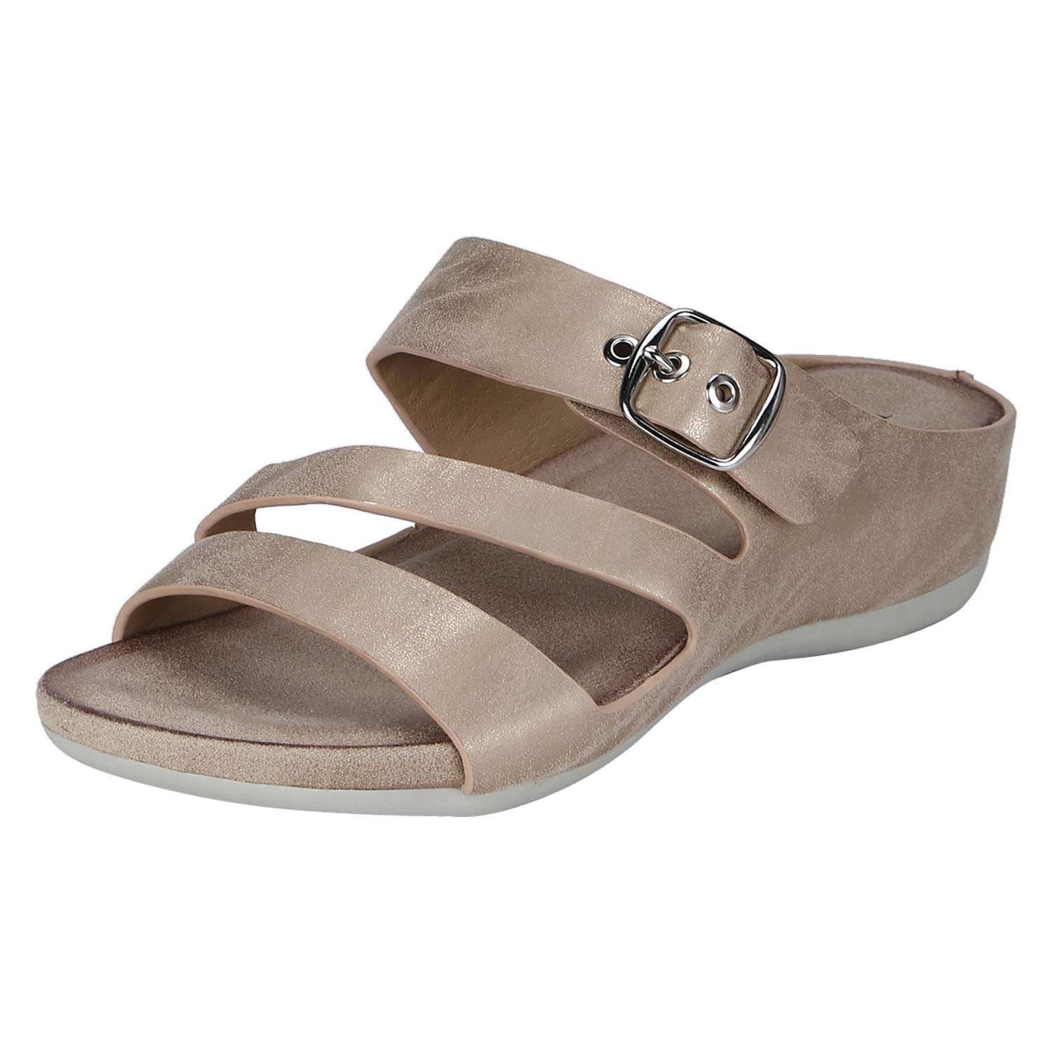 Mode By Red Tape Women MRL0597A Champagne Fashion Sandals-40 (MRL0597A-40) 1