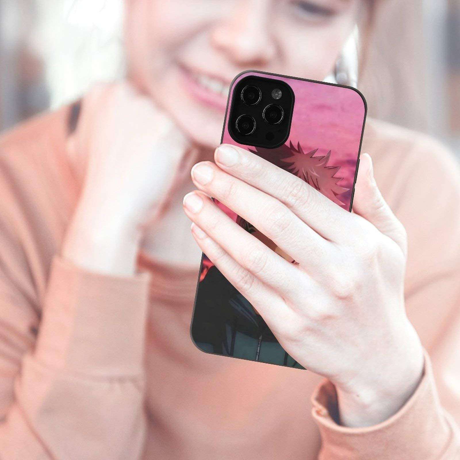 Jujutsu Kaisen iPhone 12/ProMax/Mini Phone Case Anime Design Ultra-Thin Soft Protective Shell TPU Full Protection Phone Case for Boys Girls and Anime Lovers iPhone 12Pro Max 4